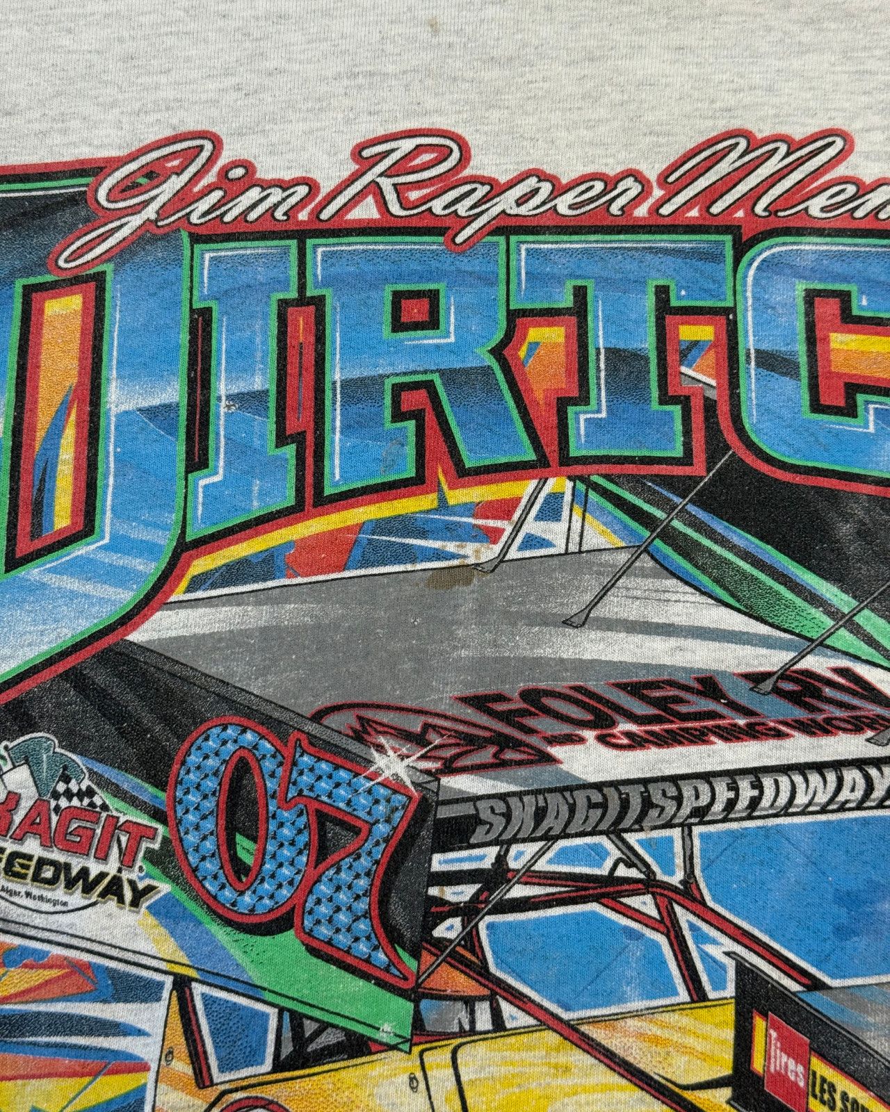 Vintage 2007 Jim Raper Memorial Dirt Cup Sprint Car T-Shirt - Small Size US S / EU 44-46 / 1 - 8 Thumbnail