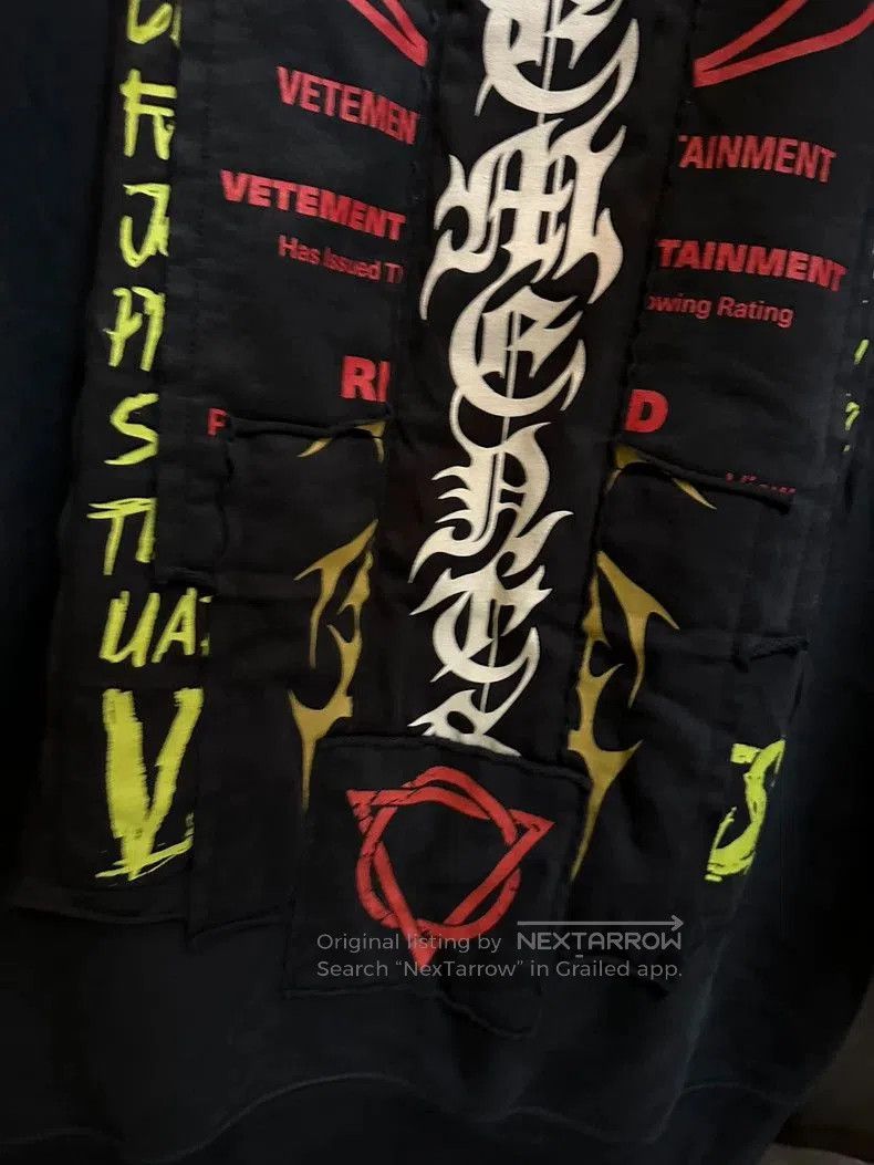 Vetements Vetements Patchwork Graphic Hoodie. Size US XS / EU 42 / 0 - 7 Thumbnail