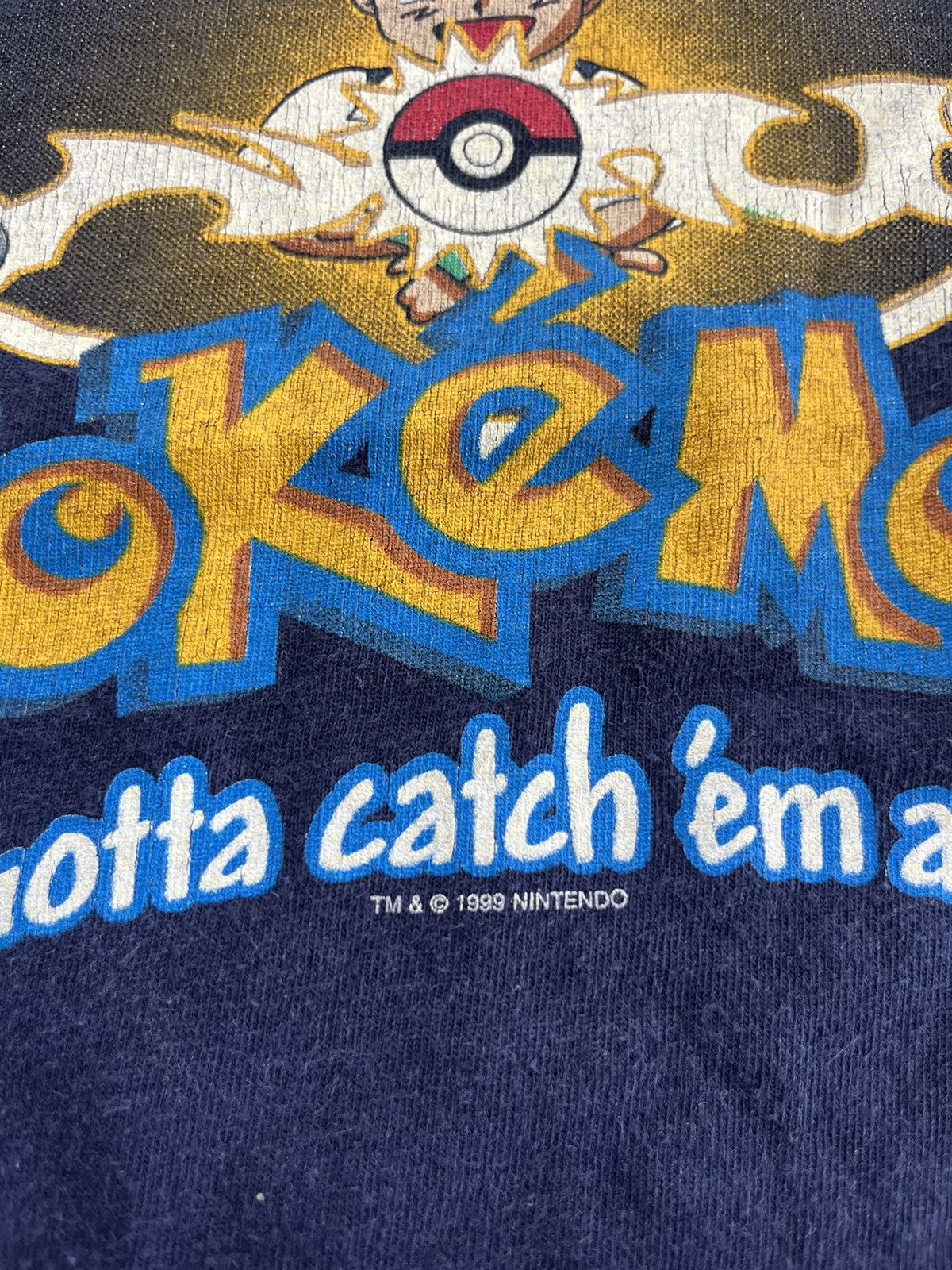 Vintage Vintage POKEMON Nintendo 1999’s ( Kid Size) Tshirt Size US L / EU 52-54 / 3 - 7 Thumbnail