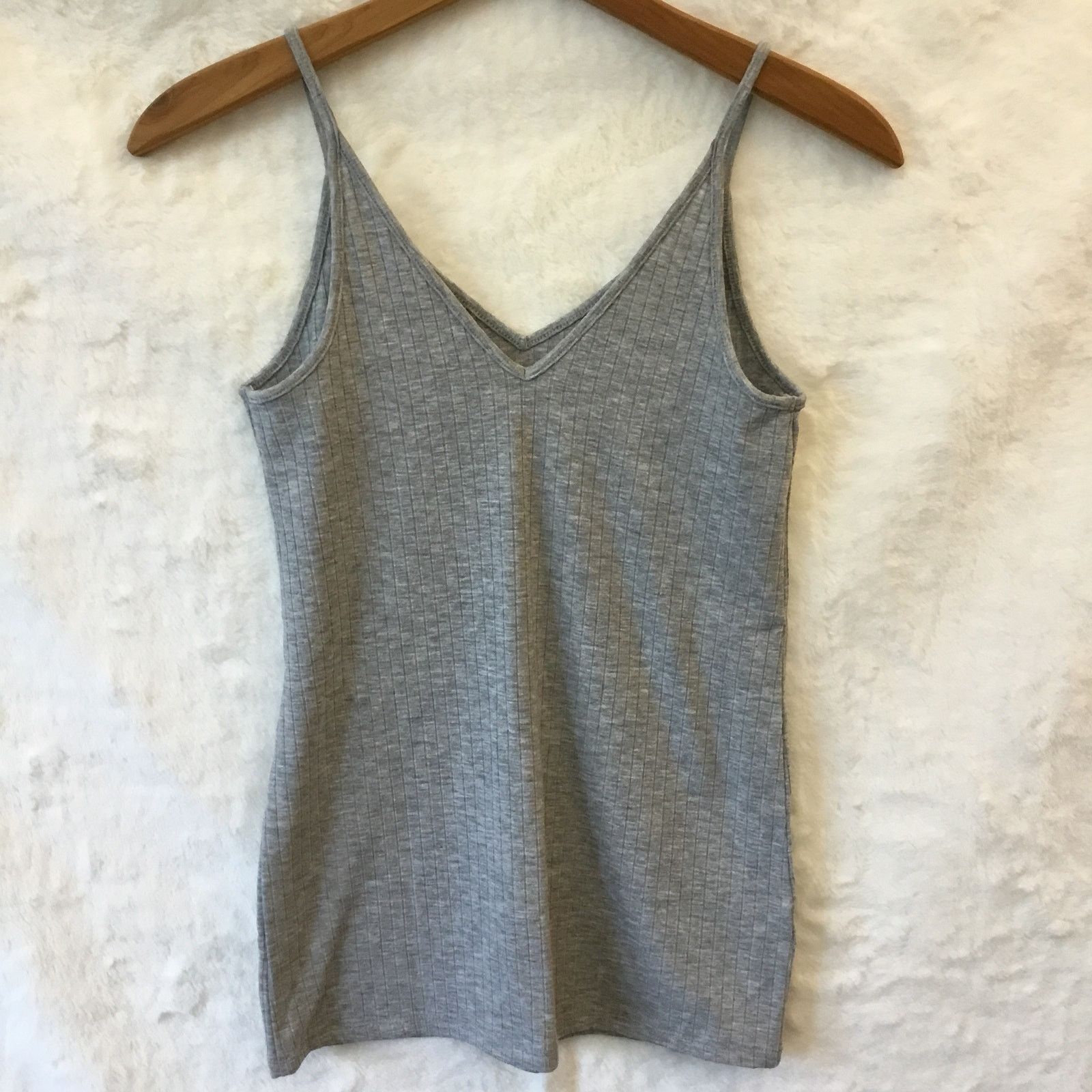 Loft LOFT Gray Double V Cami Size XS / US 0-2 / IT 36-38 - 1 Thumbnail
