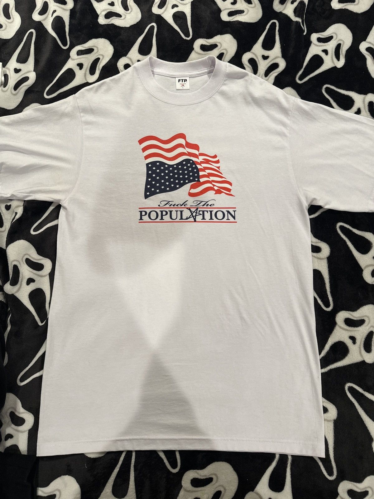 Fuck The Population FTP Distressed Flag Tee Size US L / EU 52-54 / 3 - 1 Thumbnail