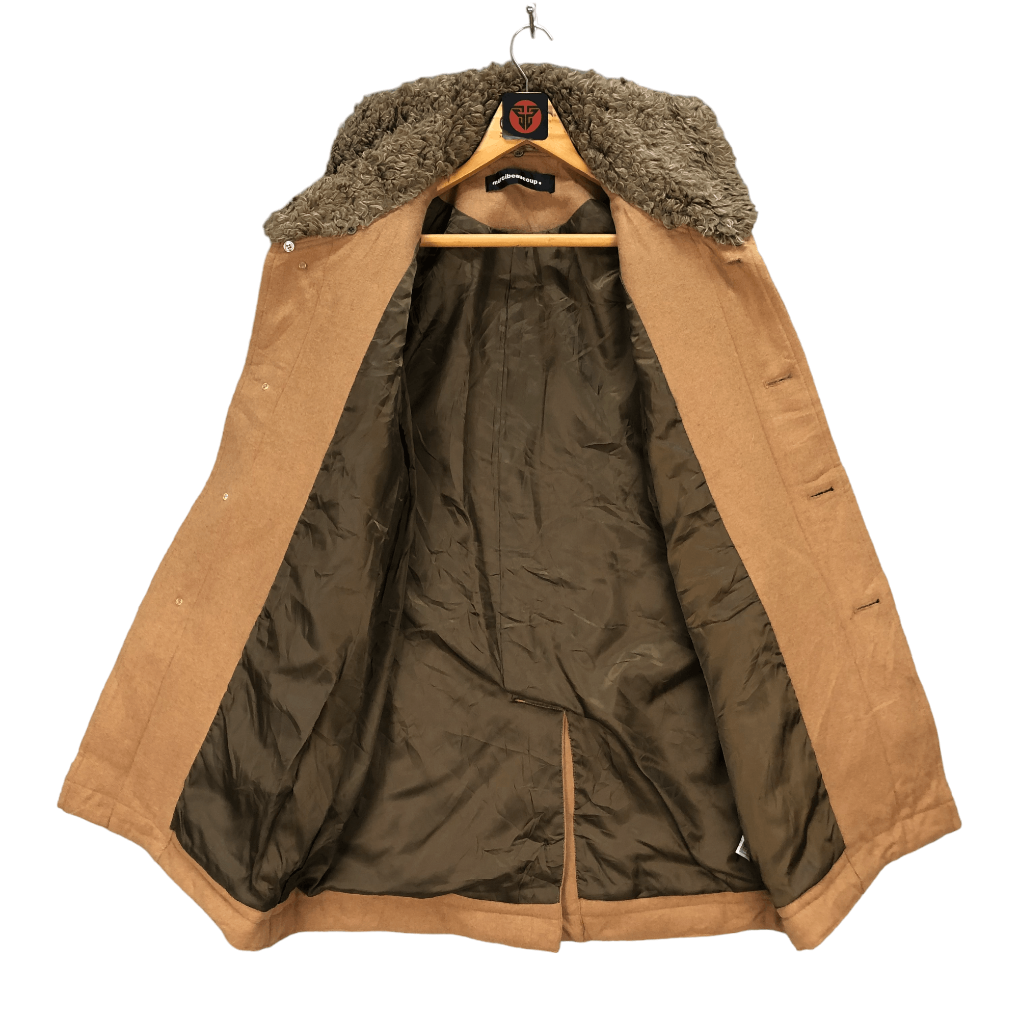 Issey Miyake MERCIBEAUCOUP ISSEY MIYAKE BROWN COAT #6266-57 Size US S / EU 44-46 / 1 - 8 Thumbnail