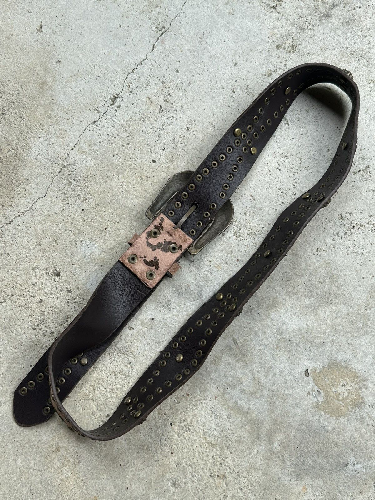 Kapital × Vintage Vintage Studded leather belt Size ONE SIZE - 5 Thumbnail