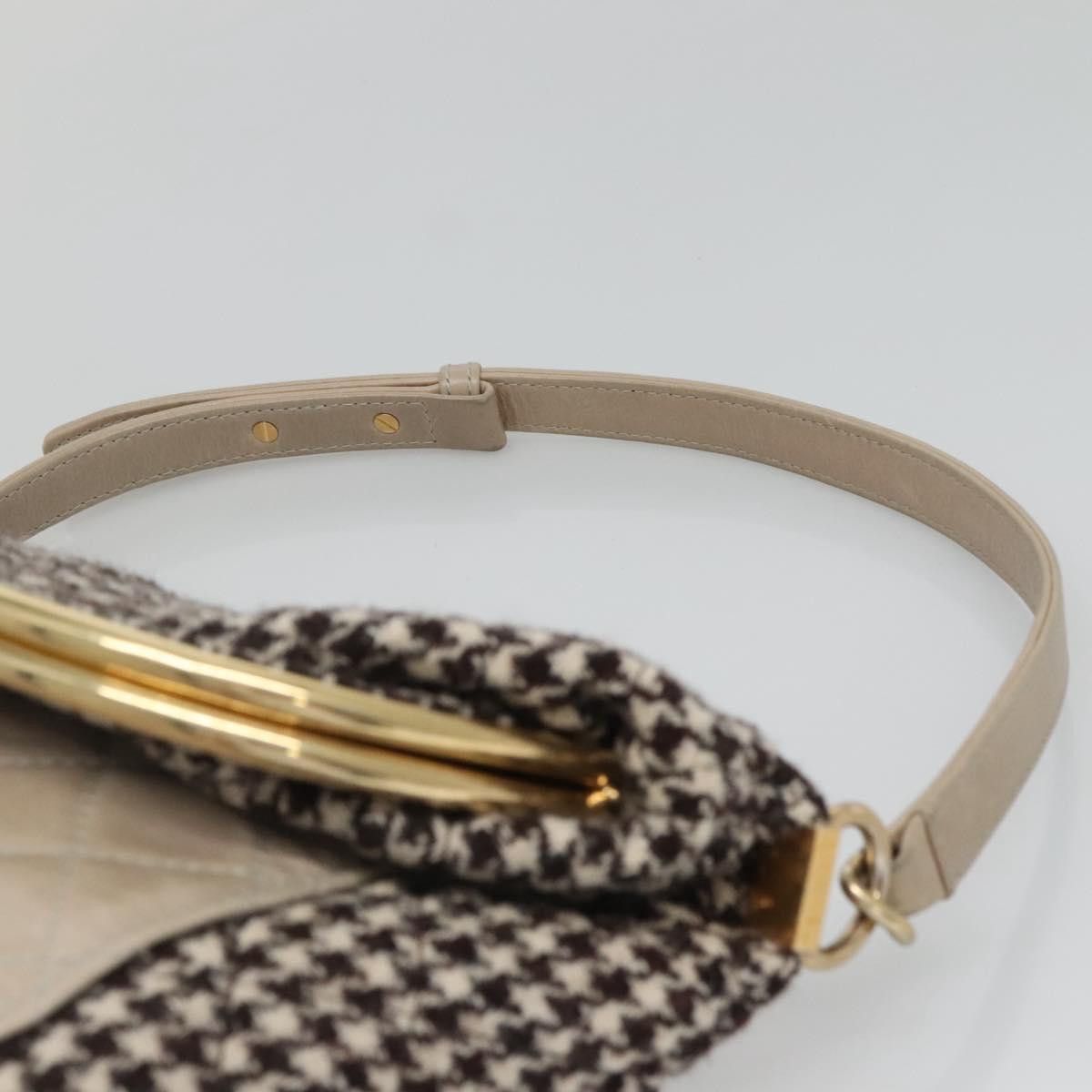 Chanel CHANEL Matelasse Shoulder Bag Wool Gray Gold CC Size ONE SIZE - 8 Thumbnail
