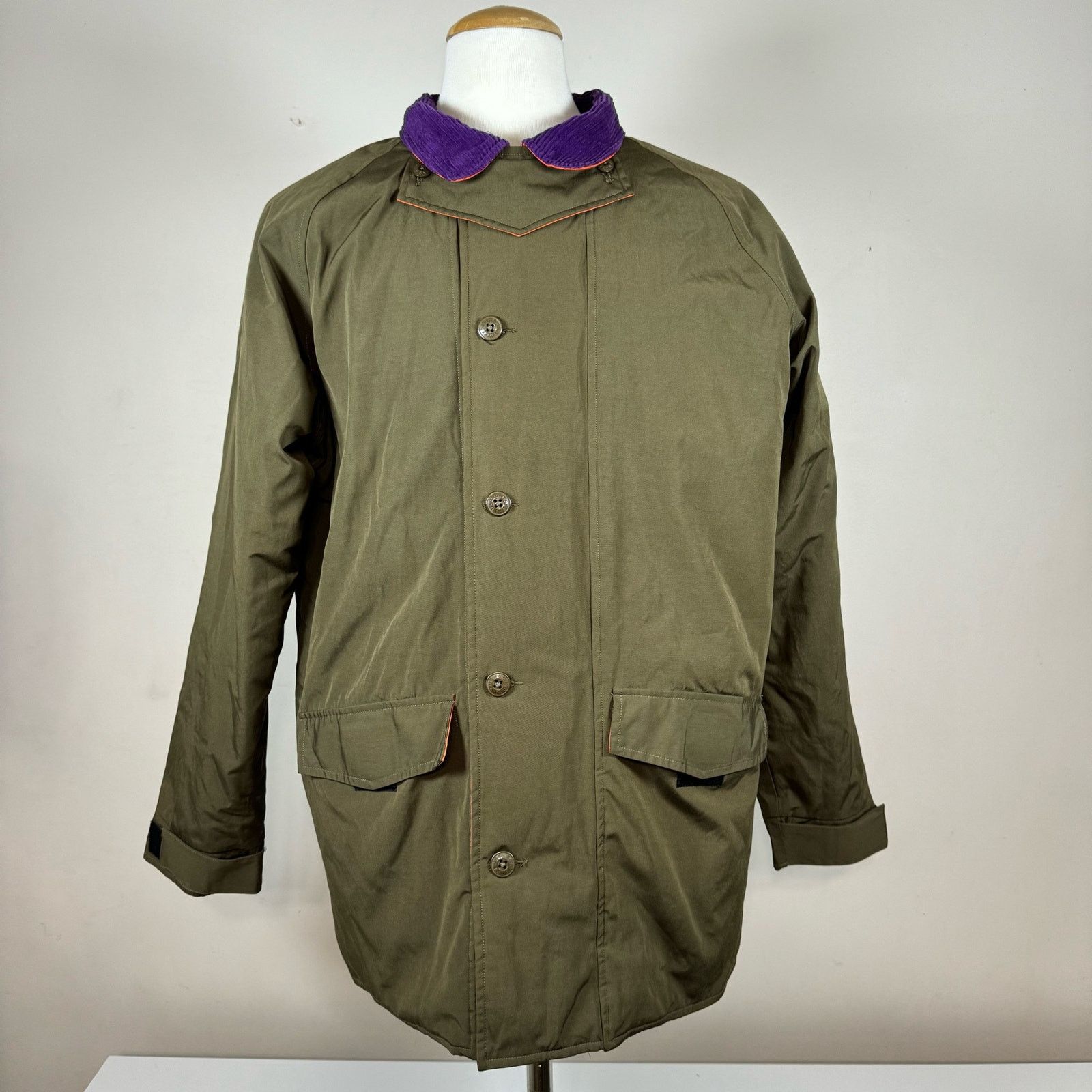 The Hundreds The Hundreds Olive Green Purple Yellow Bomber Utility Jacket Size US L / EU 52-54 / 3 - 1 Thumbnail