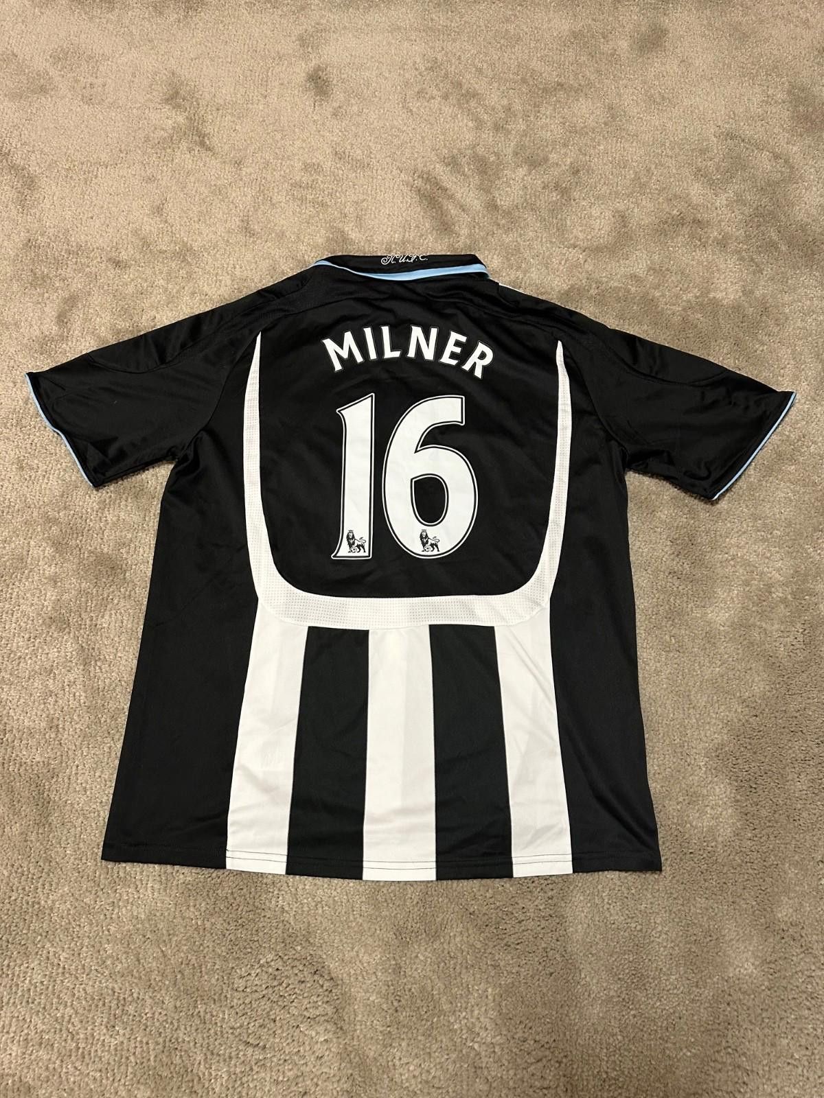 Adidas Milner #16 Newcastle United 2007/09 Soccer Jersey Football Size US L / EU 52-54 / 3 - 7 Thumbnail