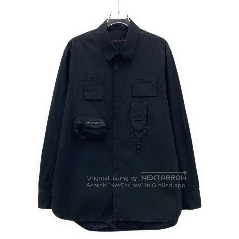 Louis Vuitton Louis Vuitton Black multi-pocket cotton lapel long-sleeve Size US M / EU 48-50 / 2 - 1 Thumbnail