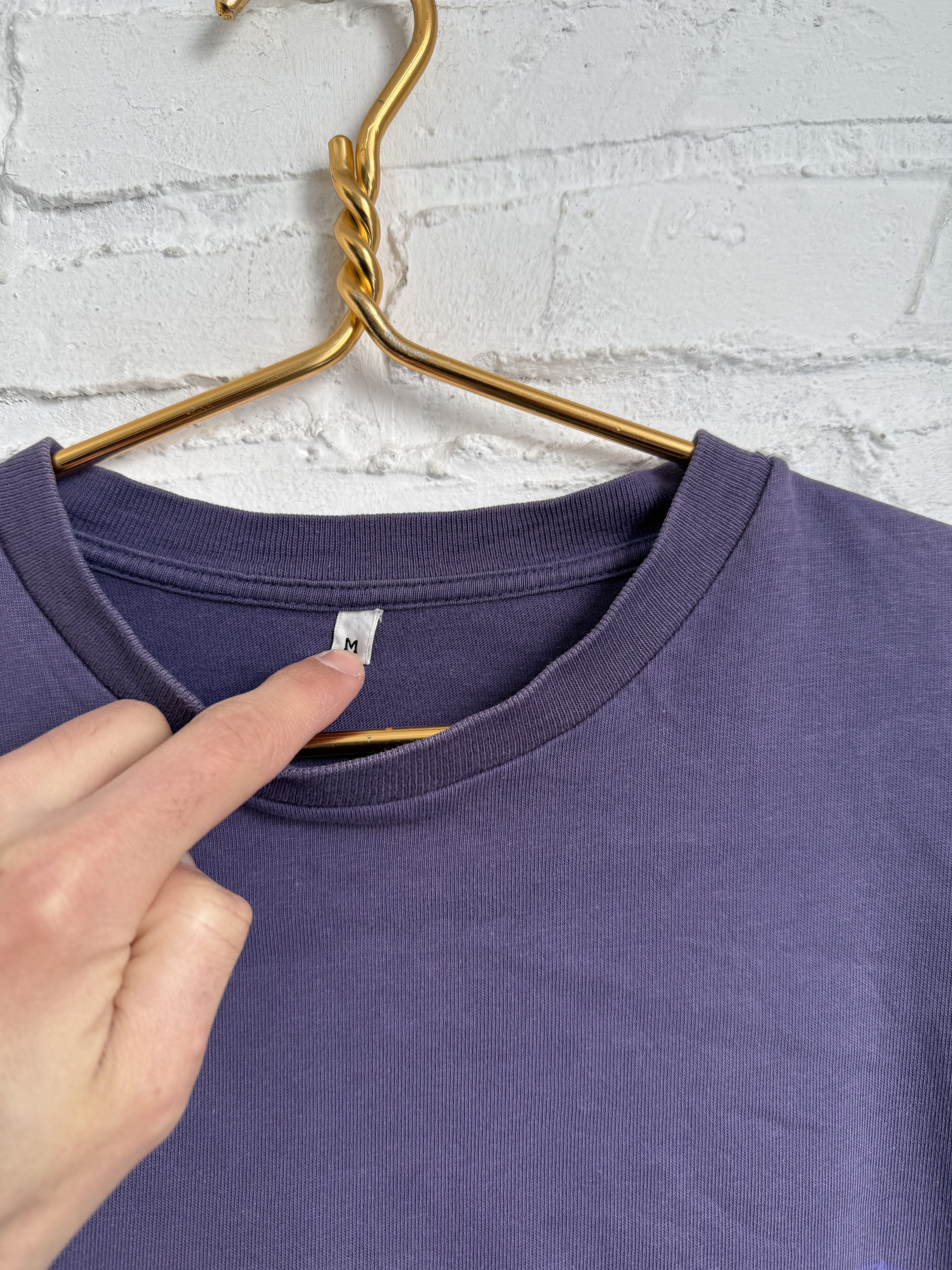 Oxbow Vintage 90s Oxbow industrial logo violet t-shirt Size US M / EU 48-50 / 2 - 3 Thumbnail