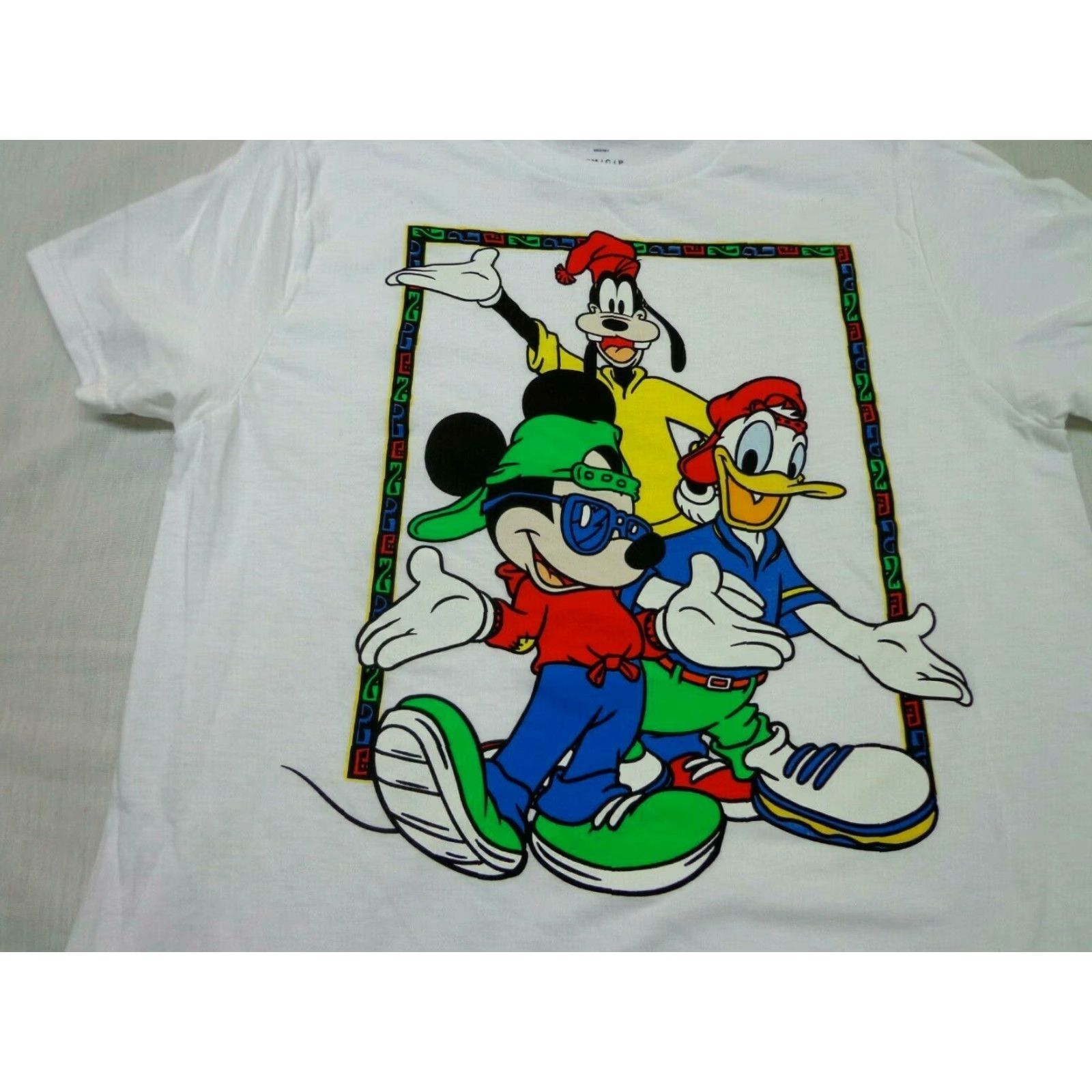 Disney Mickey Mouse Disney T-Shirt White Crew Neck Short Sleeve Size S Men Cotton Rock Graphic Solid Worldwide Disney Size US S / EU 44-46 / 1 - 2 Thumbnail