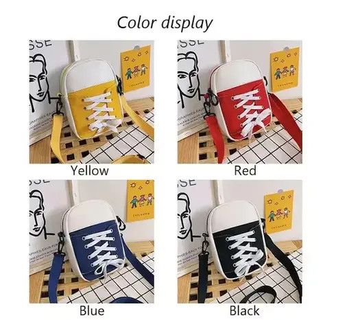 Other Fashion Canvas Crossbody Bag Personality Shoes Shape Size ONE SIZE - 2 Thumbnail