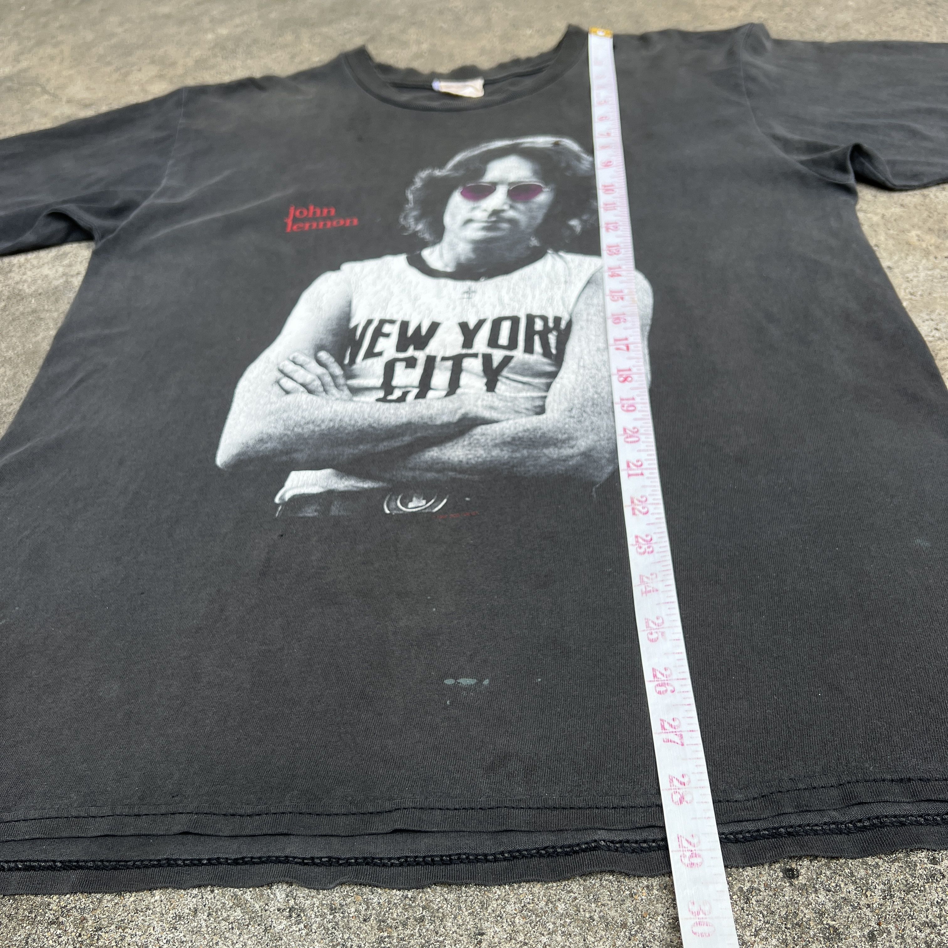 Band Tees Vintage 90s John Lennon The Beatles Promo Tee Faded Yoko Ono Size US L / EU 52-54 / 3 - 18 Thumbnail