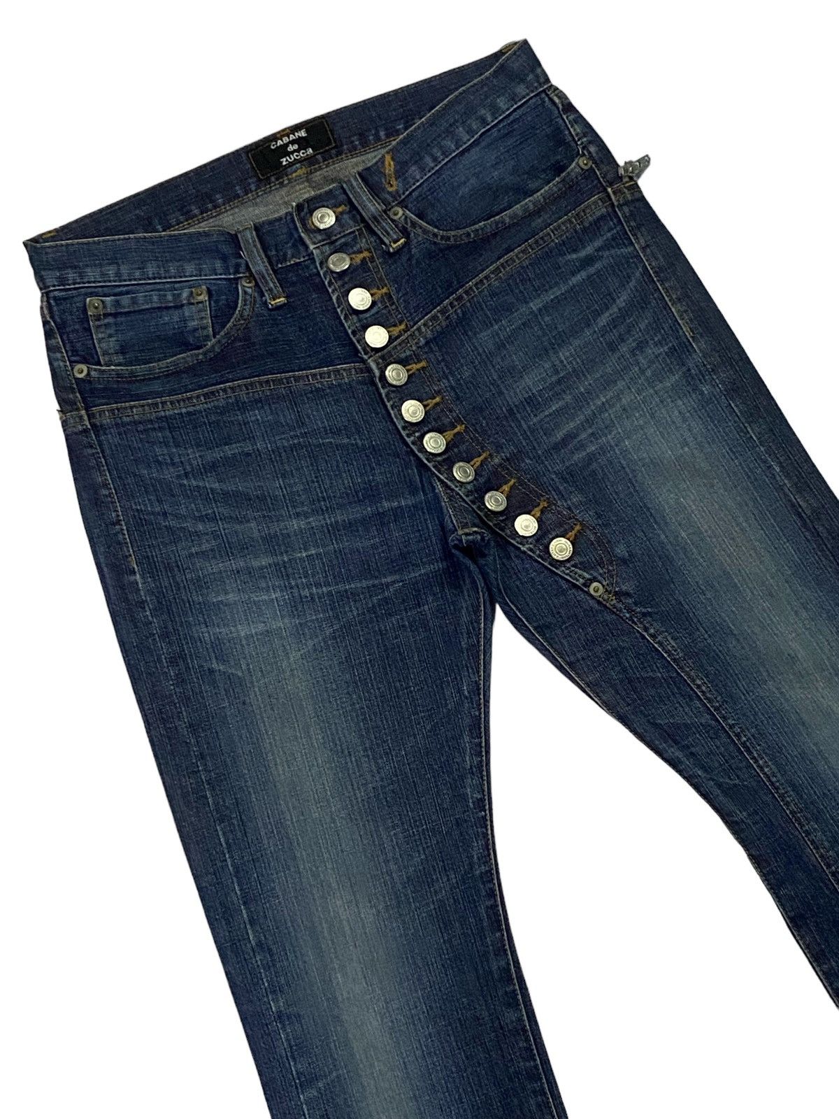 CABANE de ZUCCa Cabane De Zucca Asymmetrical Button Ups Denim Pants Size US 30 / EU 46 - 14 Thumbnail