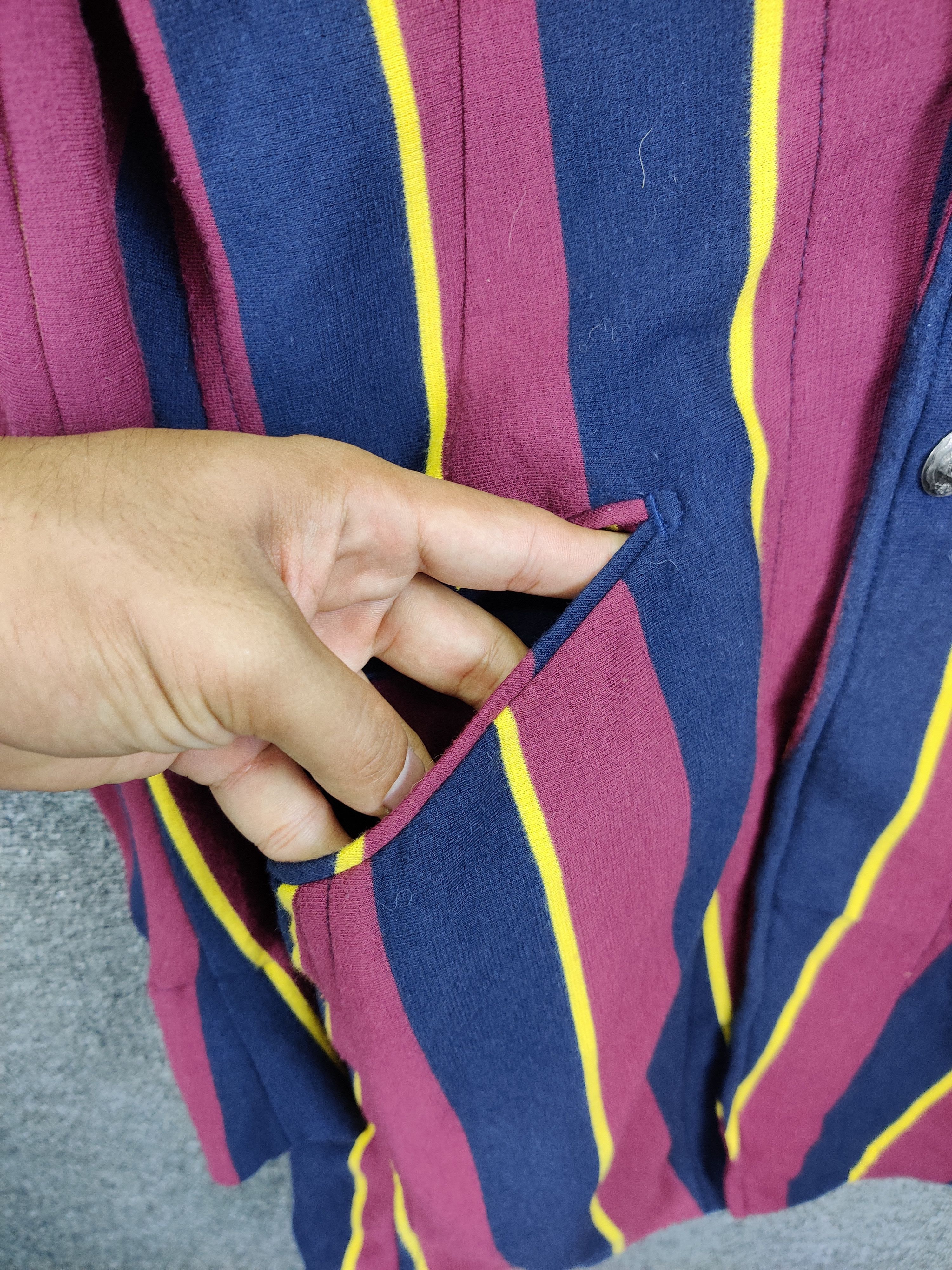 PPFM Vintage 90s PPFM Stripe Bondage Long Coat Size US M / EU 48-50 / 2 - 11 Thumbnail
