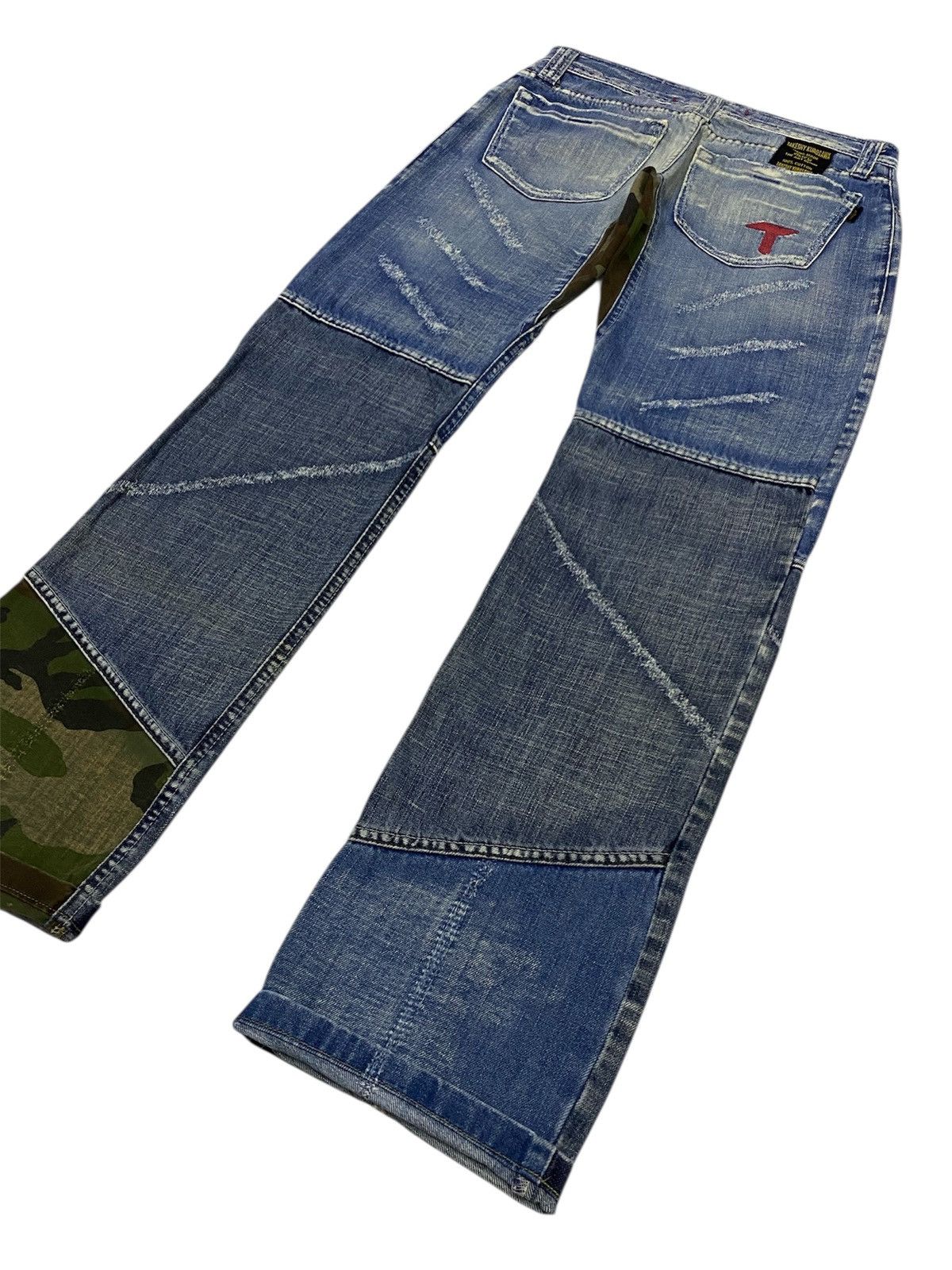 If Six Was Nine × Japanese Brand × Takeshy Kurosawa Takeshy Kurosawa “FEEL” Distressed Washed Denim Size US 32 / EU 48 - 24 Thumbnail