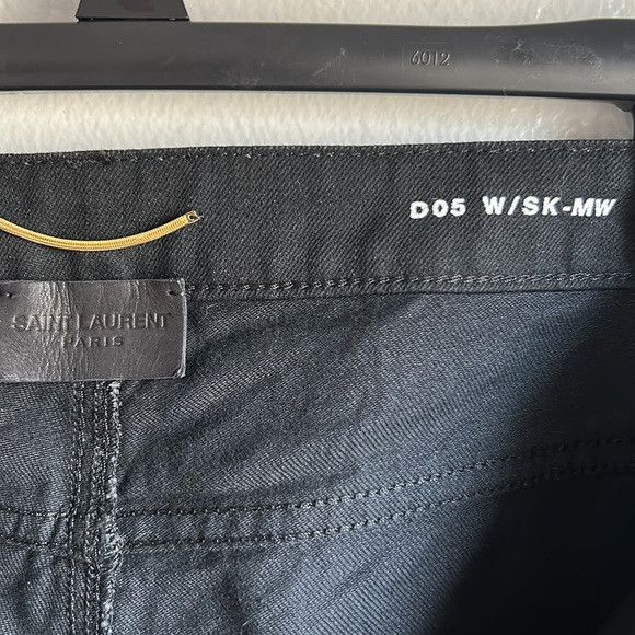Saint Laurent Paris o1s1wg111124 Denim Jeans in Black Size 26" / US 2 / IT 38 - 4 Thumbnail