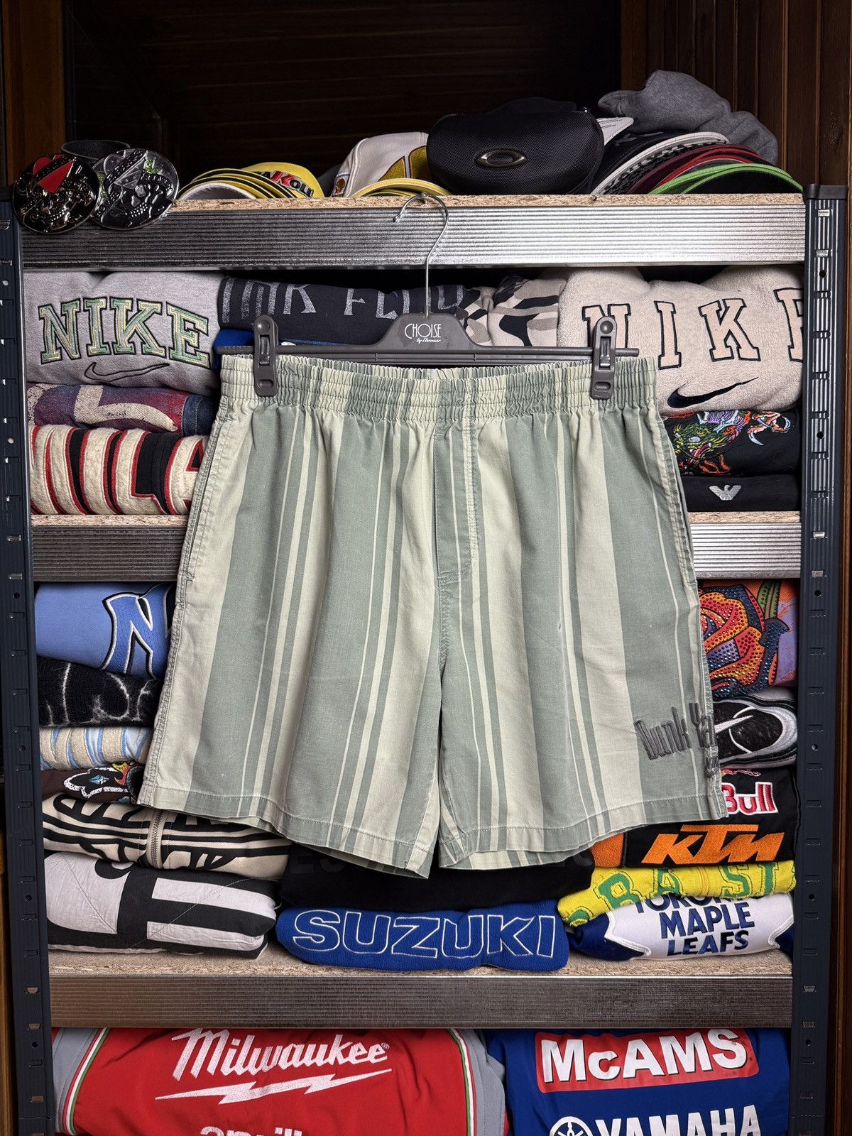 Nike × Vintage 90s Vintage Nike Dunk Yard Daze Shorts Size US 32 / EU 48 - 1 Thumbnail