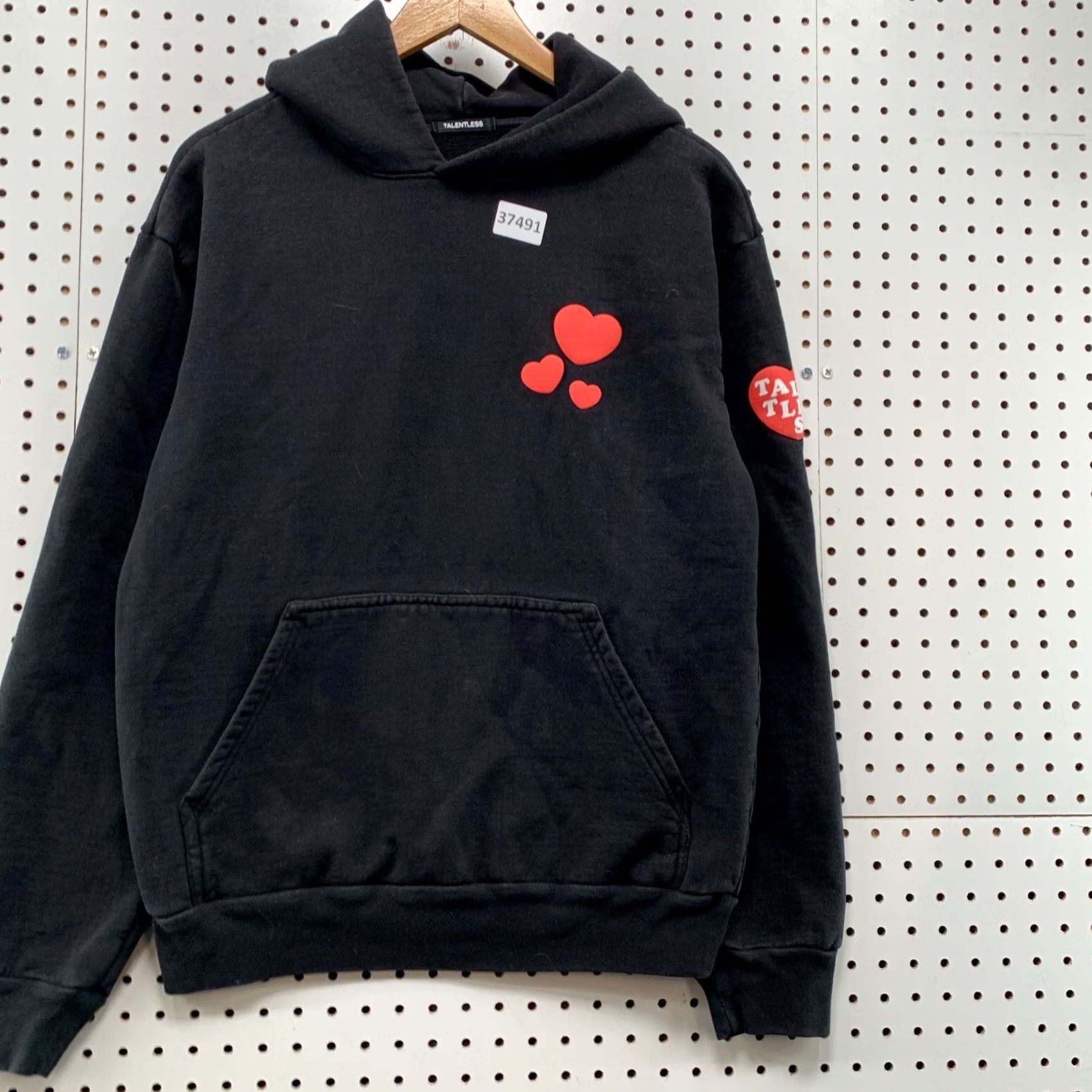 Talentless Talentless Hoodie Mens Small Black Show Me Love Heavyweight Hoodie Size US S / EU 44-46 / 1 - 5 Thumbnail