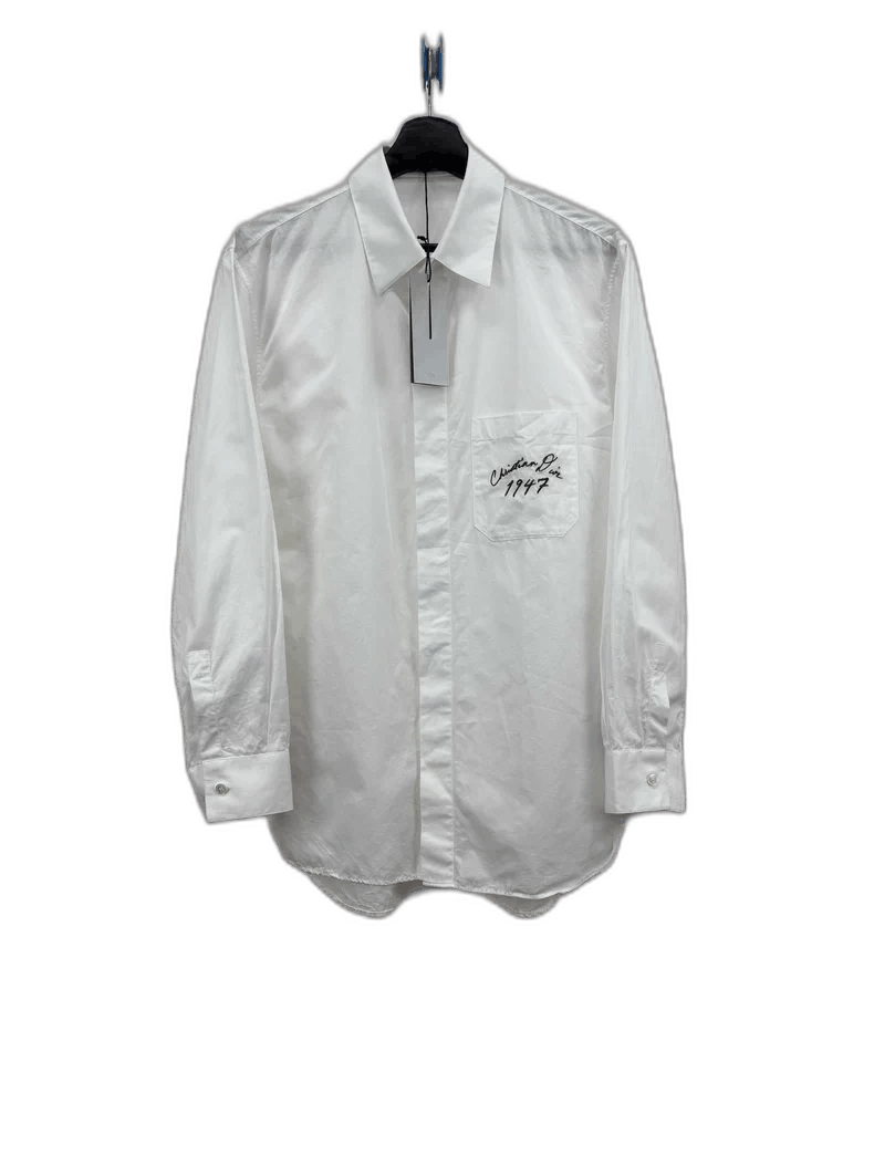 Dior Dior 1947 Embroidered White Shirt Size US M / EU 48-50 / 2 - 1 Thumbnail