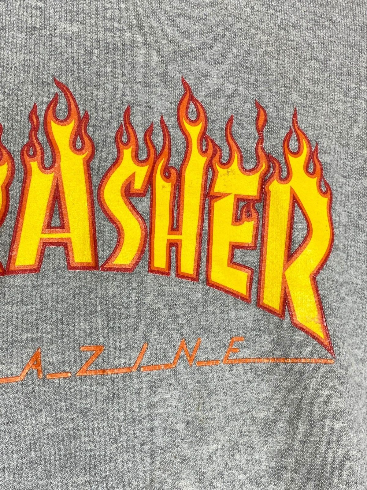 Thrasher Y2K THRASHER FLAME LOGO GREY HOODIE SKATEBOARDING VIBES Size US M / EU 48-50 / 2 - 5 Thumbnail