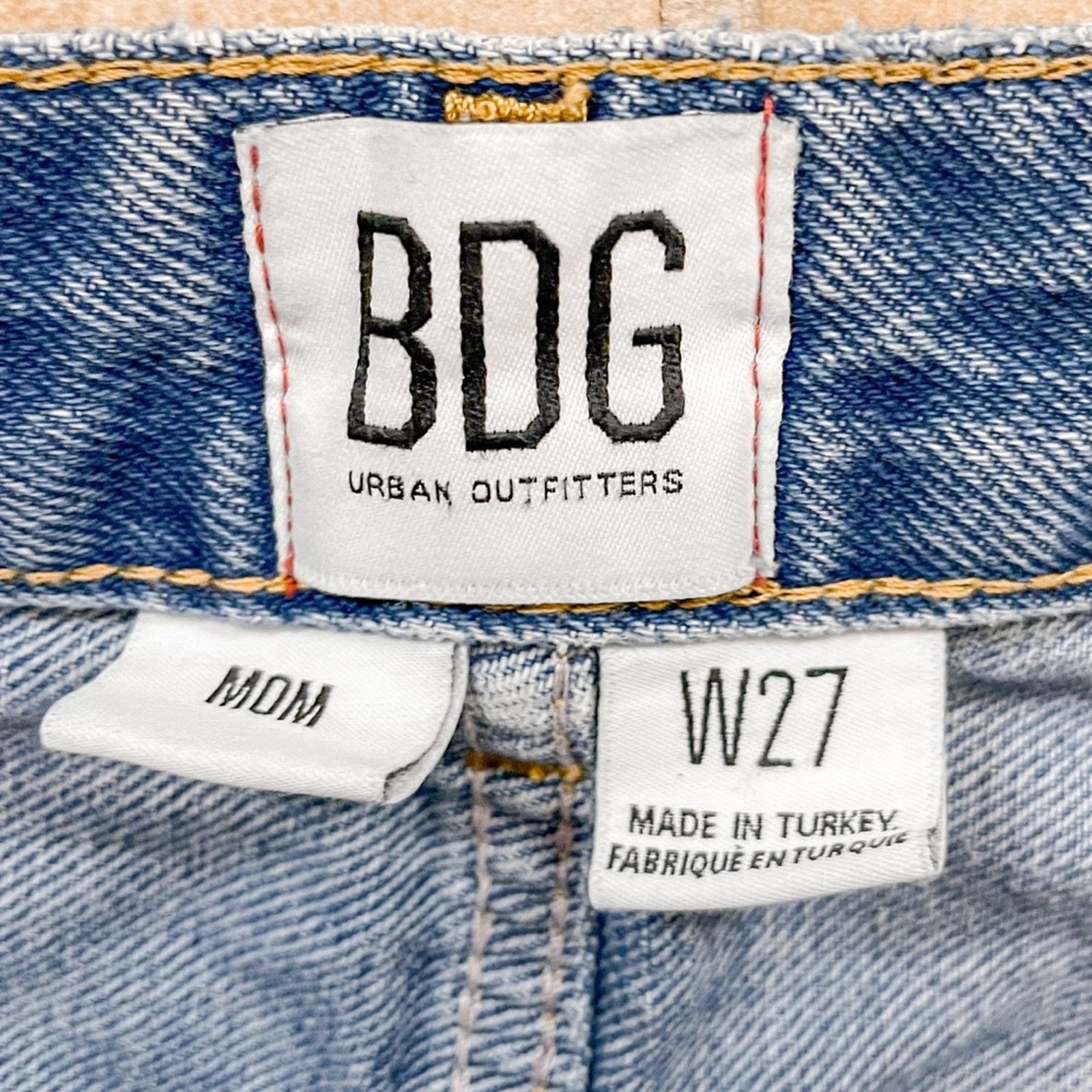 Bdg BDG High Waisted Cut Out Knee Mom Jeans, EUC, Size 27 Size 27" / US 4 / IT 40 - 8 Thumbnail