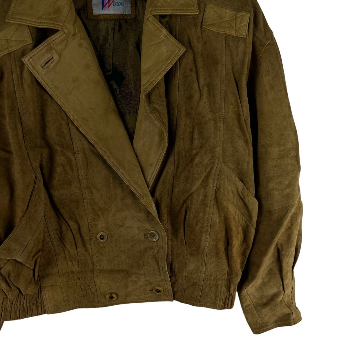 Genuine Leather 🔥90’s Bomber Leather Jacket Flight Vision Issey Miyake Size US M / EU 48-50 / 2 - 5 Thumbnail
