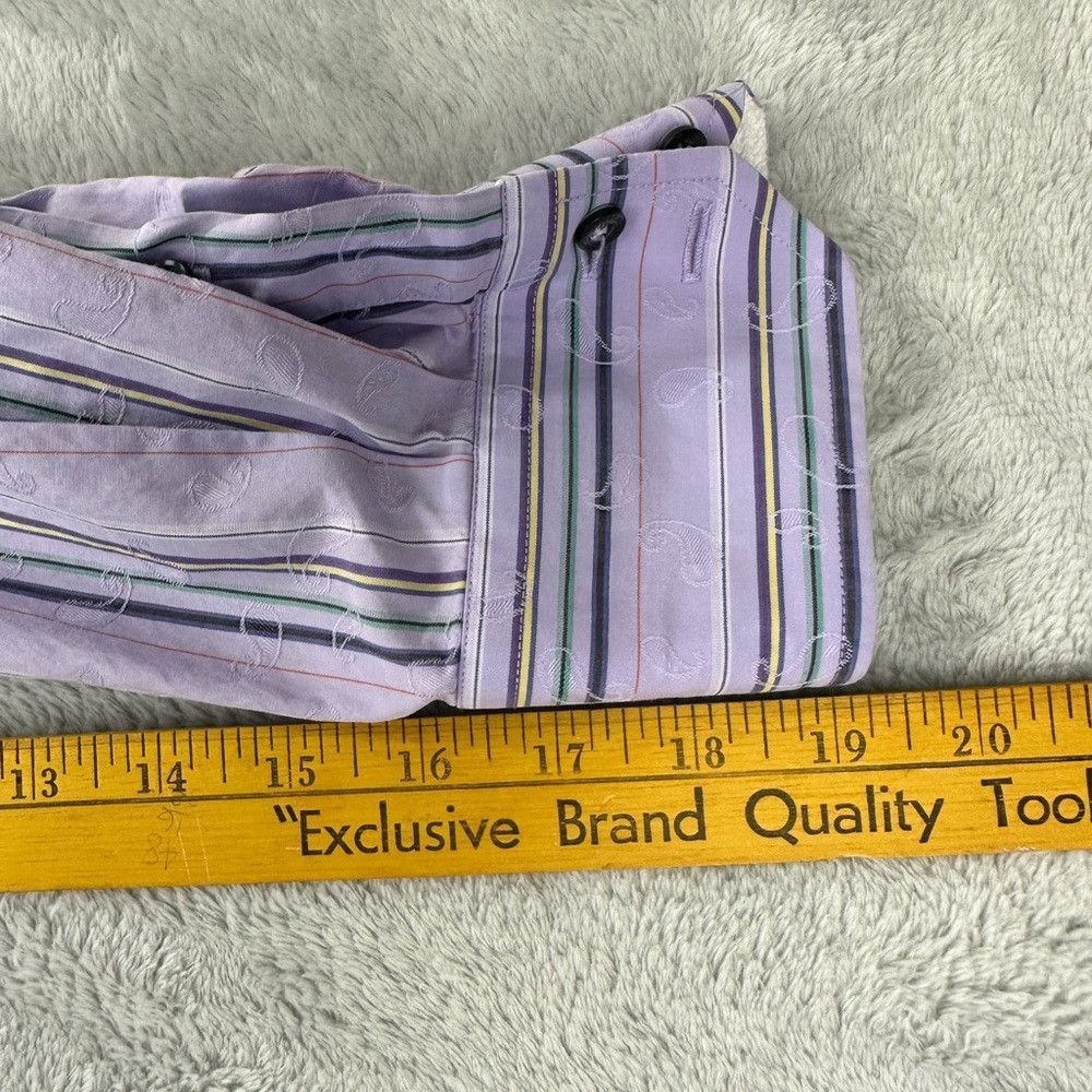 Robert Graham Robert Graham Button Up Long Sleeve Purple Shirt Men’s Size Size US XL / EU 56 / 4 - 9 Thumbnail