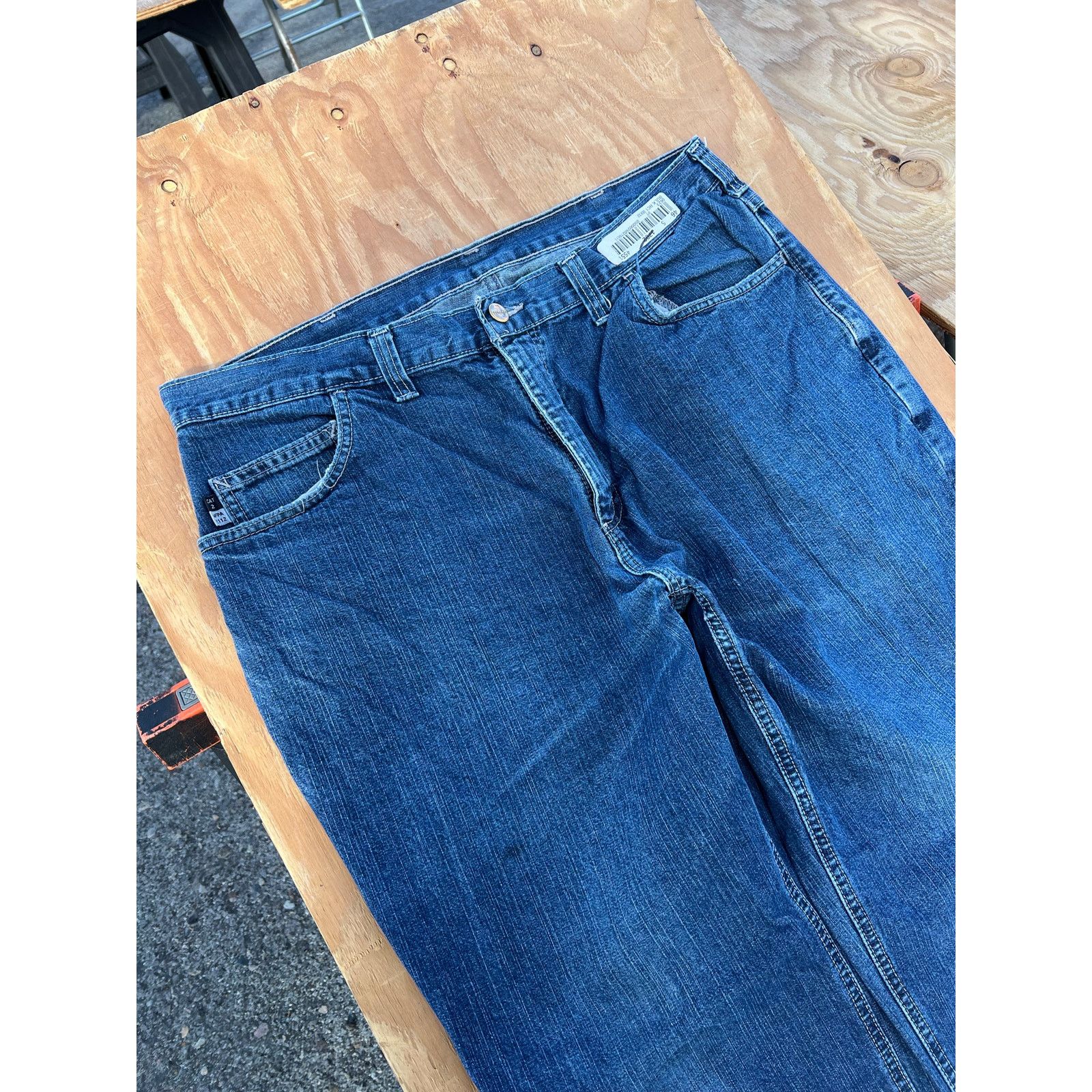 Carhartt Carhartt FR Jeans Mens 38x32 Blue Denim Utility Work Pants Size US 38 / EU 54 - 12 Thumbnail