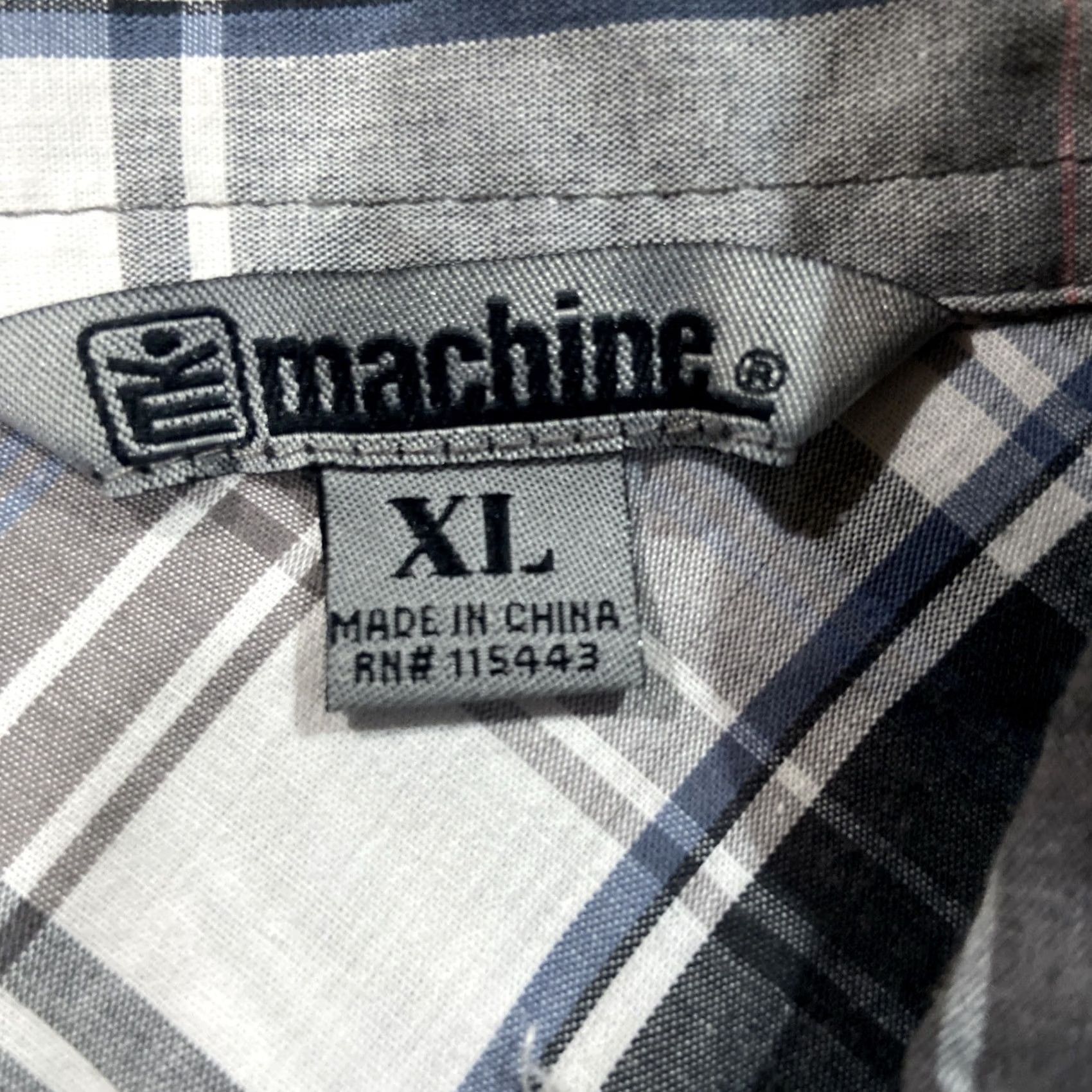 Toy Machine Machine Shirt XL Black Plaid Button Embroidery Crest Logo Script Hip Hop Y2K Men Long Sleeve Casual Button-Up Collared Cotton Woven Embroidered Size US XL / EU 56 / 4 - 2 Thumbnail