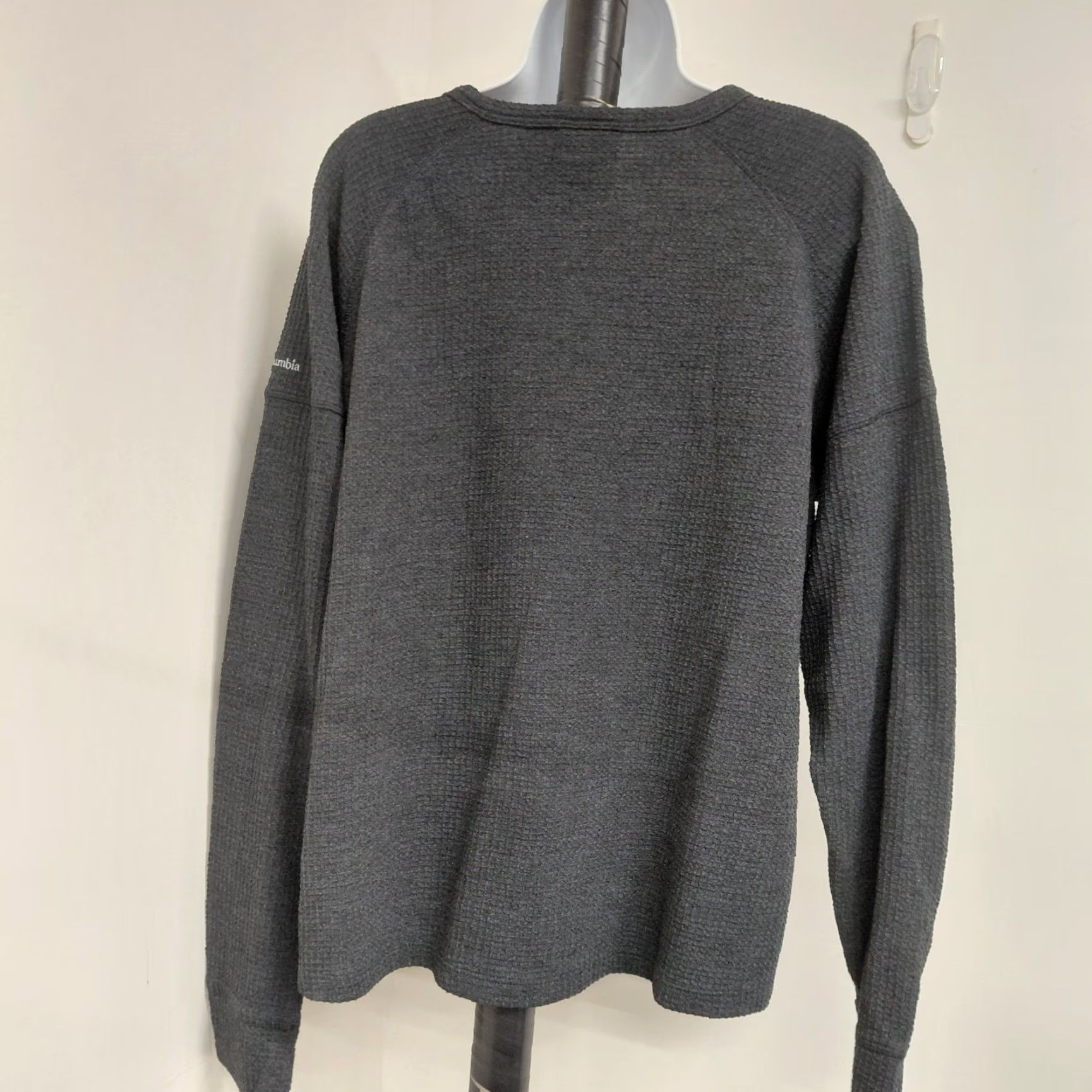 Vintage Columbia Shirt Women's XL Gray Thermal Long Sleeve Top Soft Causal Comfort Size XL / US 12-14 / IT 48-50 - 5 Thumbnail
