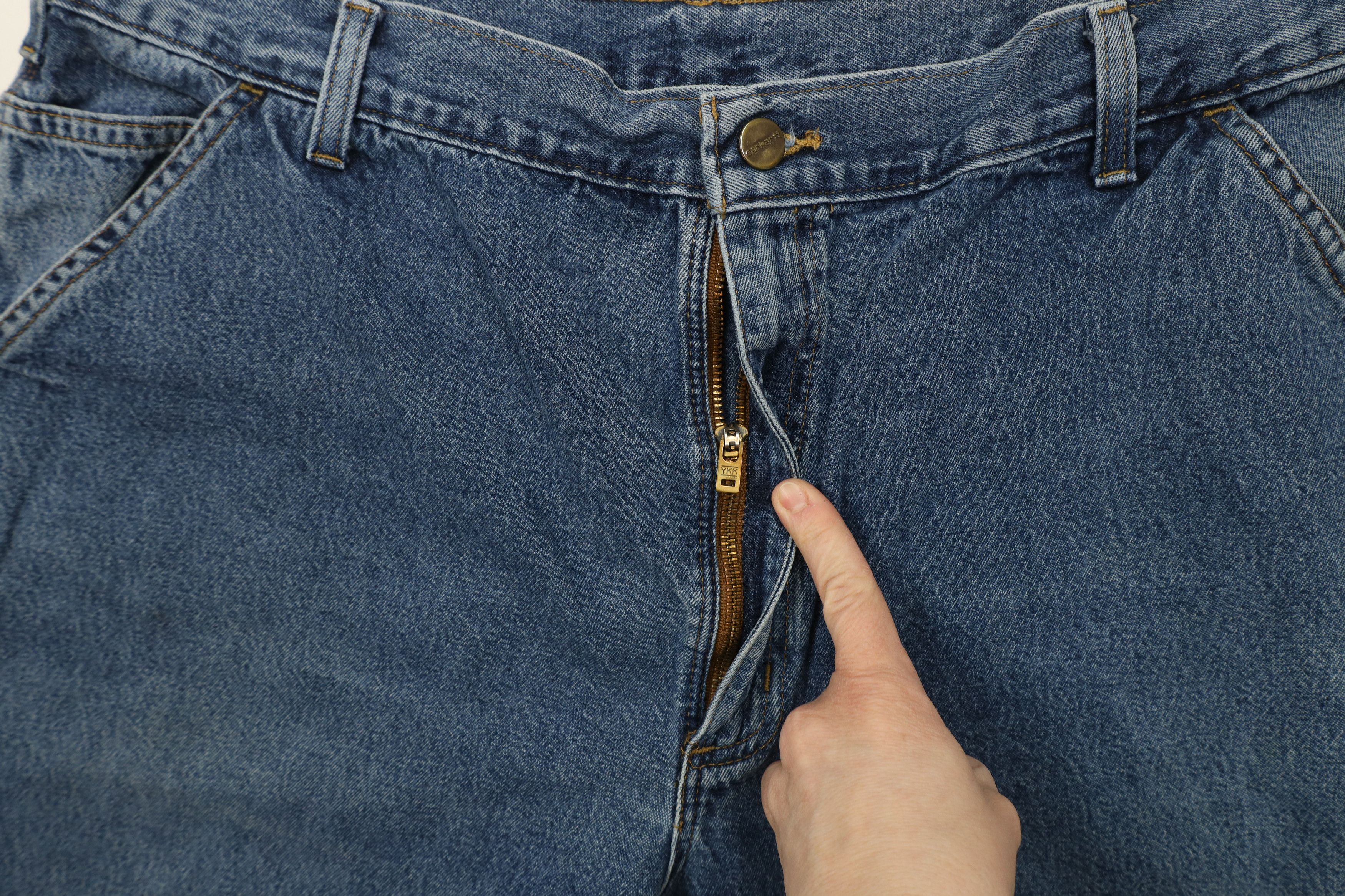 Carhartt × Vintage Vintage Carhartt Spell Wide Leg Dungaree Denim Jeans Blue Size US 38 / EU 54 - 7 Thumbnail