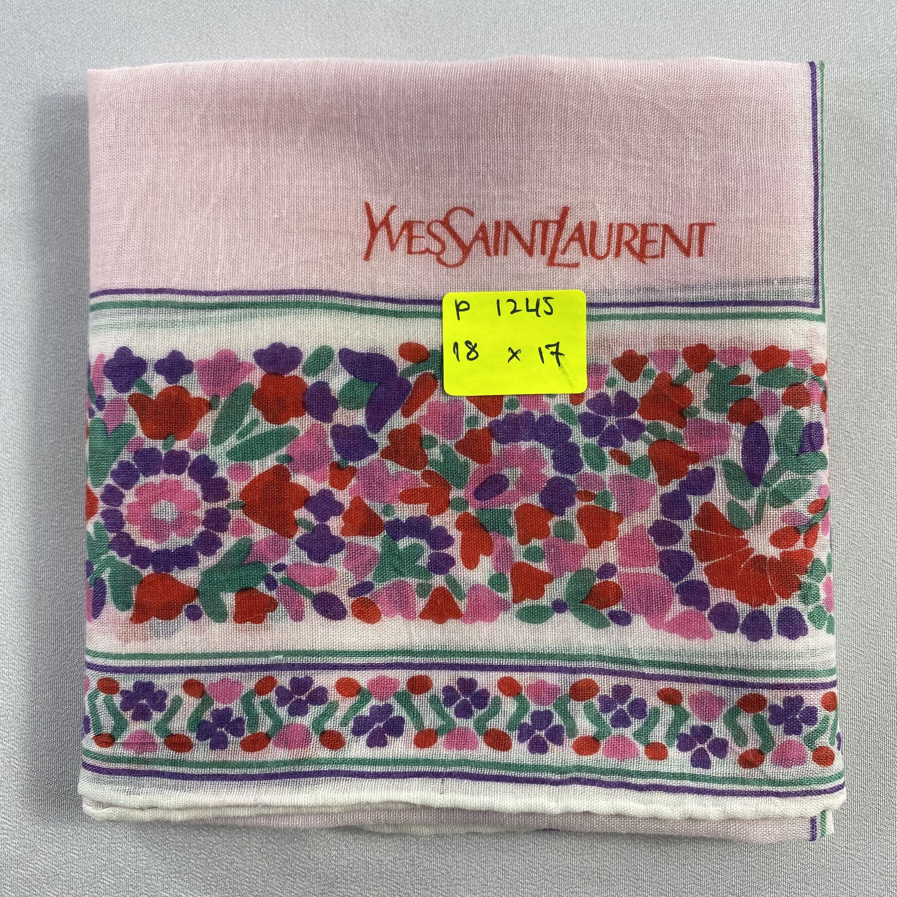 Vintage Yves Saint Laurent Handkerchief / Neckerchief-P1245 Size ONE SIZE - 5 Thumbnail