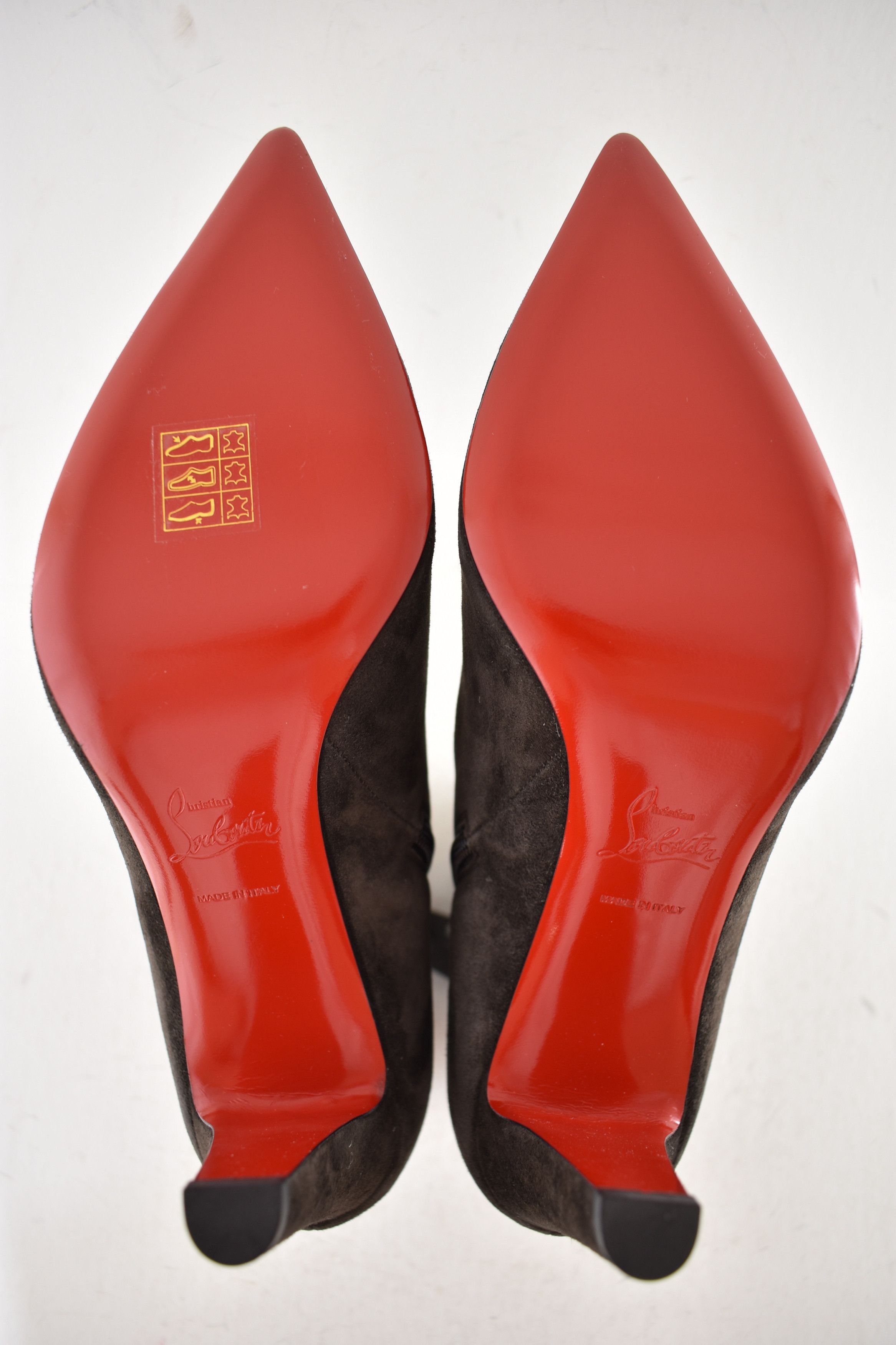 Vibella Booty 85 Cafe Brown Suede Pointed Heel Bootie 39