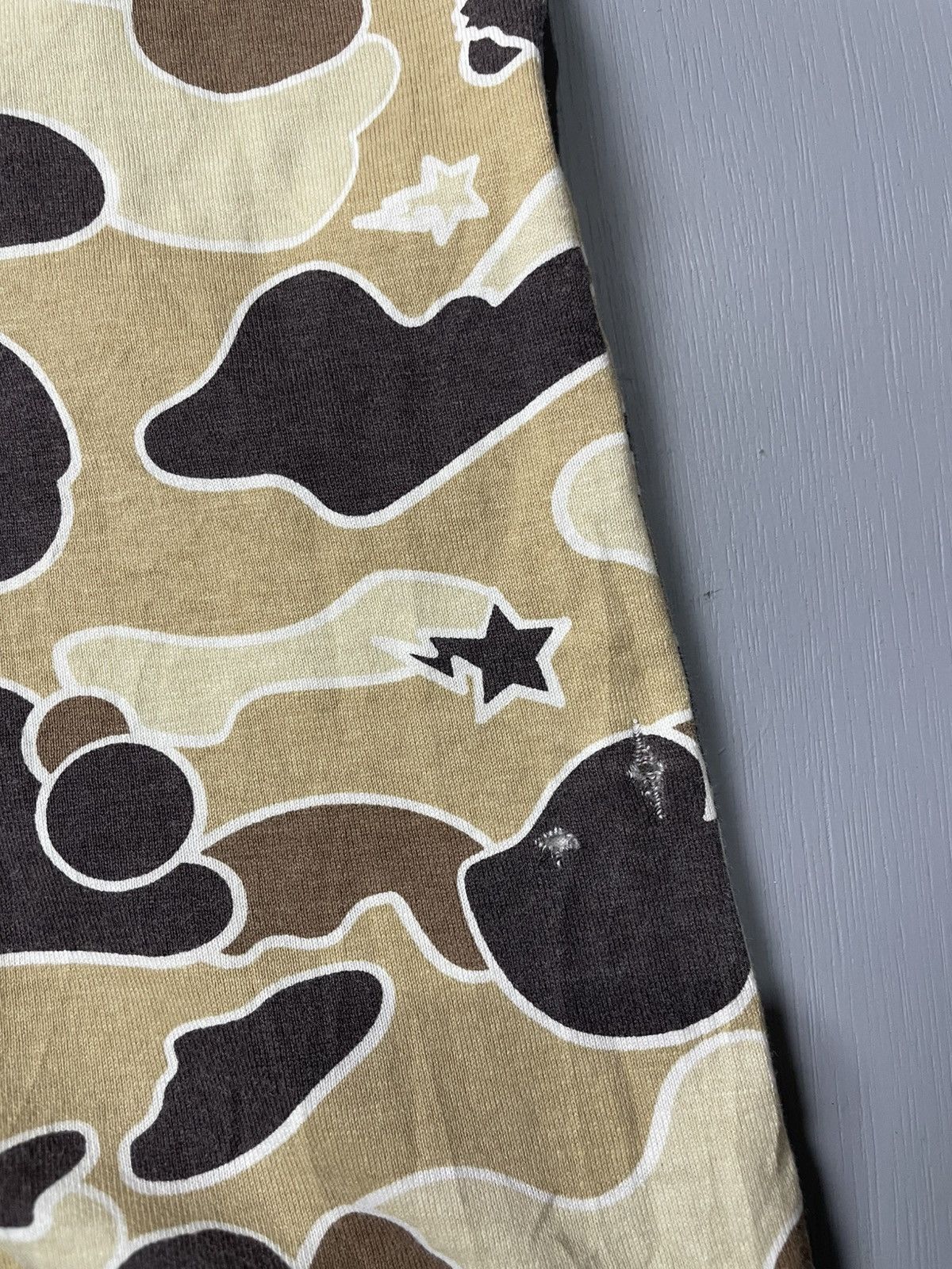 Bape A Bathing Ape (Bape) Psyche Camo distressed tshirt Size US M / EU 48-50 / 2 - 12 Thumbnail