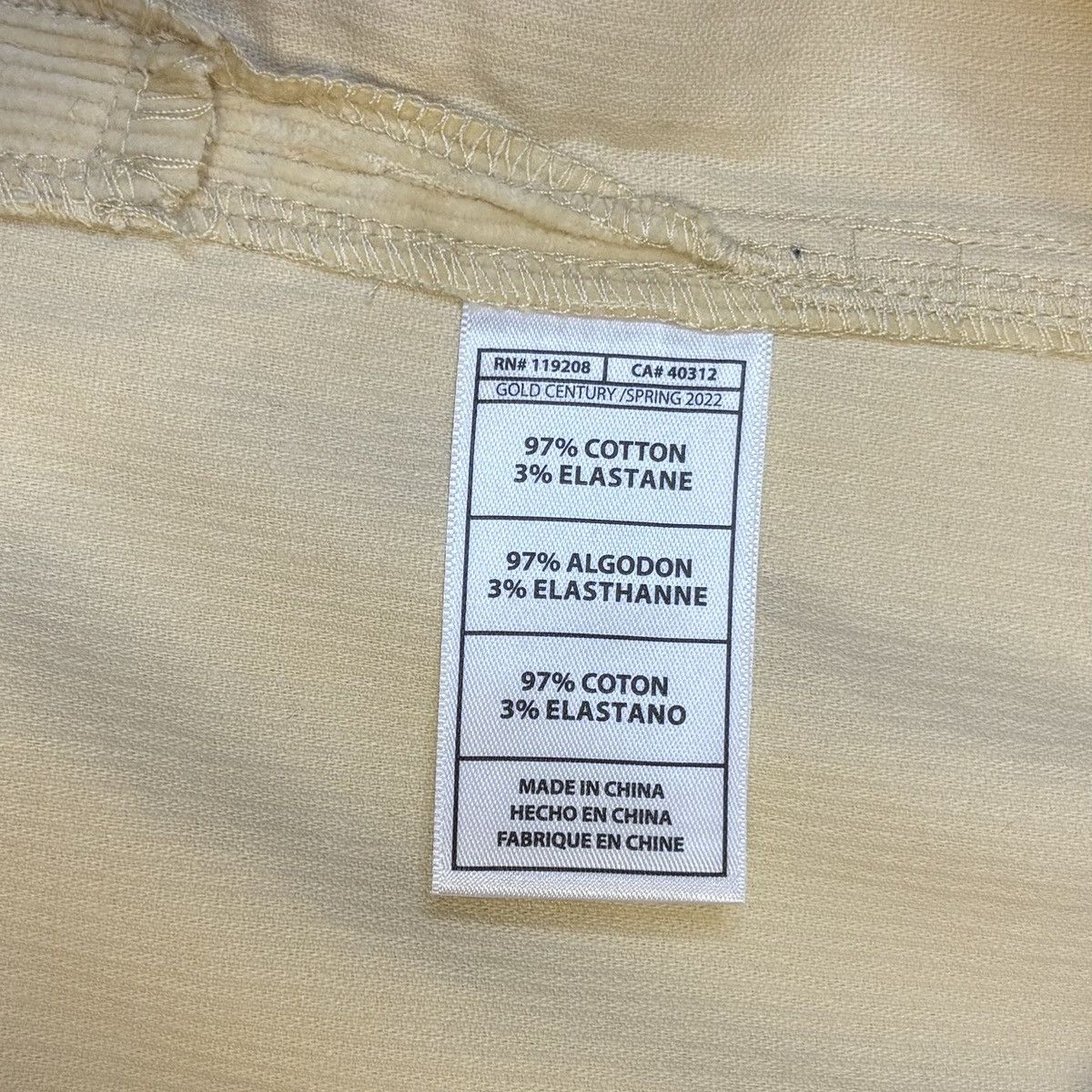 Mitchell & Ness Fred Segal LA 61 Corduroy Jersey Small