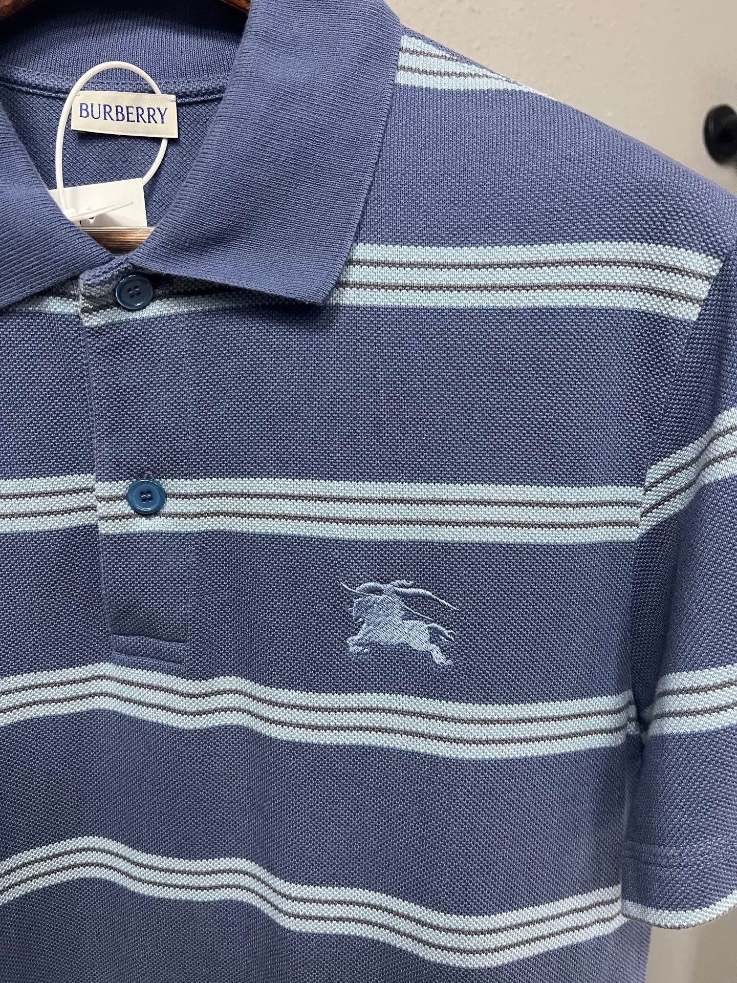 Burberry Burberry Stripe Knight Polo Size US L / EU 52-54 / 3 - 3 Thumbnail