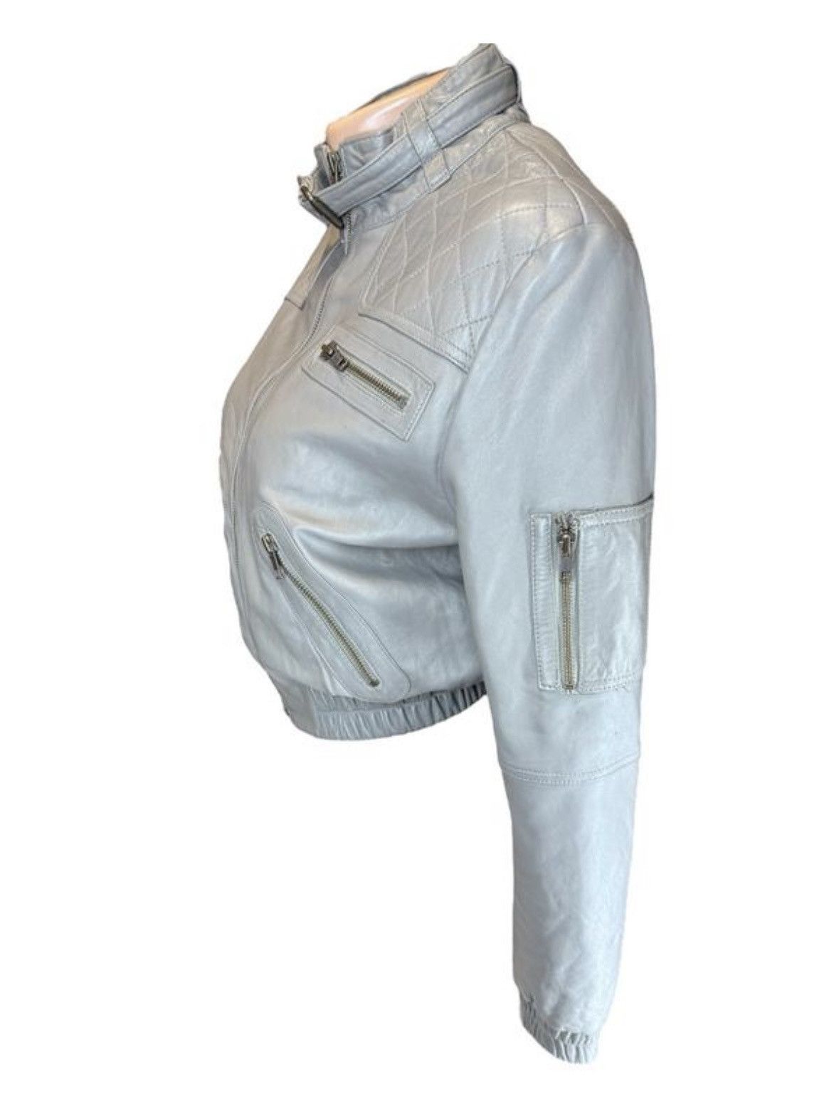 Tornado Mart Vintage Cropped Soft Leather Bomber Jacket Size US S / EU 44-46 / 1 - 3 Thumbnail