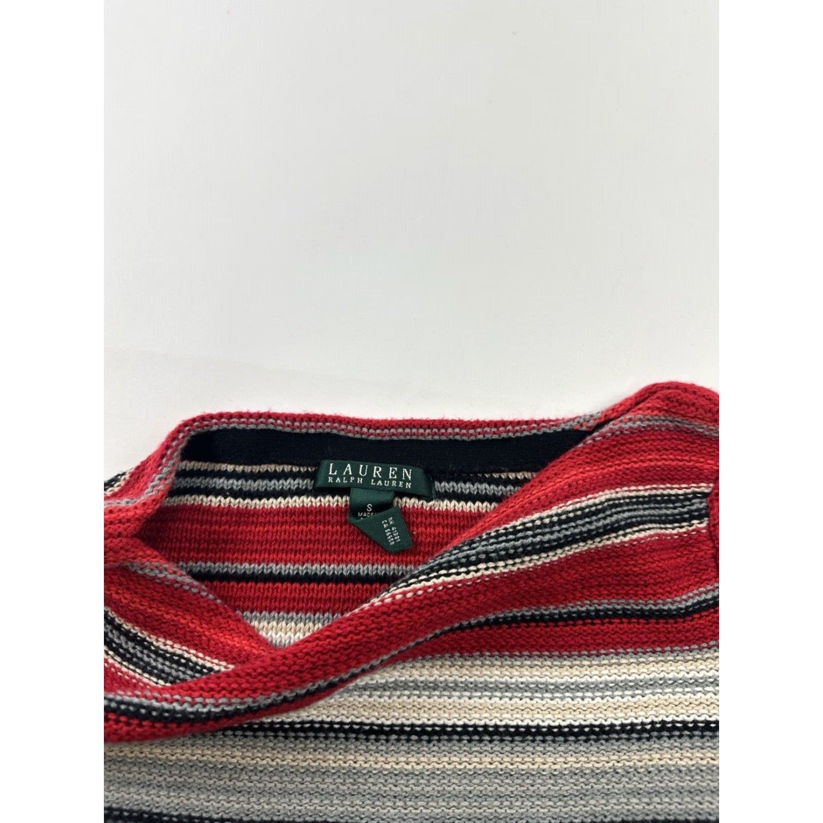 Ralph Lauren Ralph Lauren Sweater Adult Small Multicolor Striped Boat Neck Pullover Womens Size S / US 4 / IT 40 - 2 Thumbnail