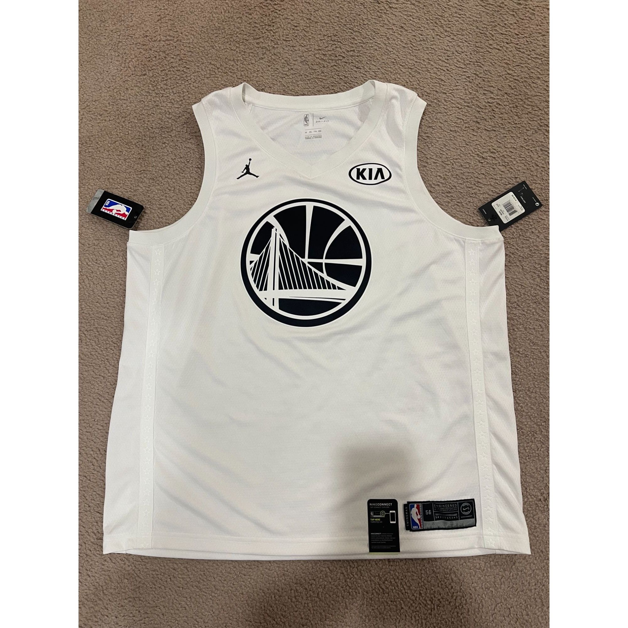 Jordan Brand Jordan Steph Curry GSW All Star 2018 Swingman Jersey Mens 2X Size US XXL / EU 58 / 5 - 1 Thumbnail