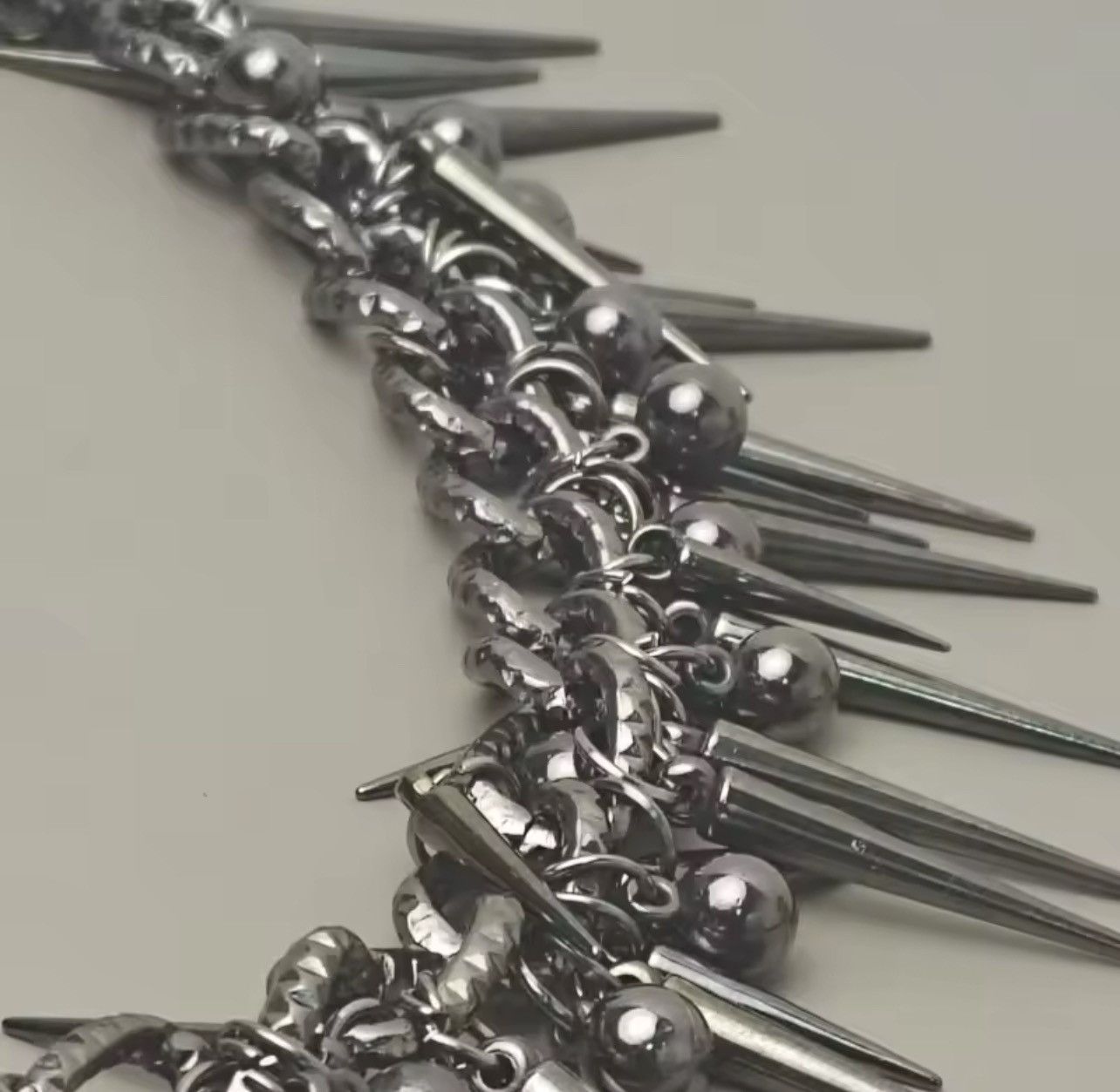 Japanese Brand × Jewelry Retro streetwear punk rivet spike pants pocket chain Size ONE SIZE - 3 Thumbnail