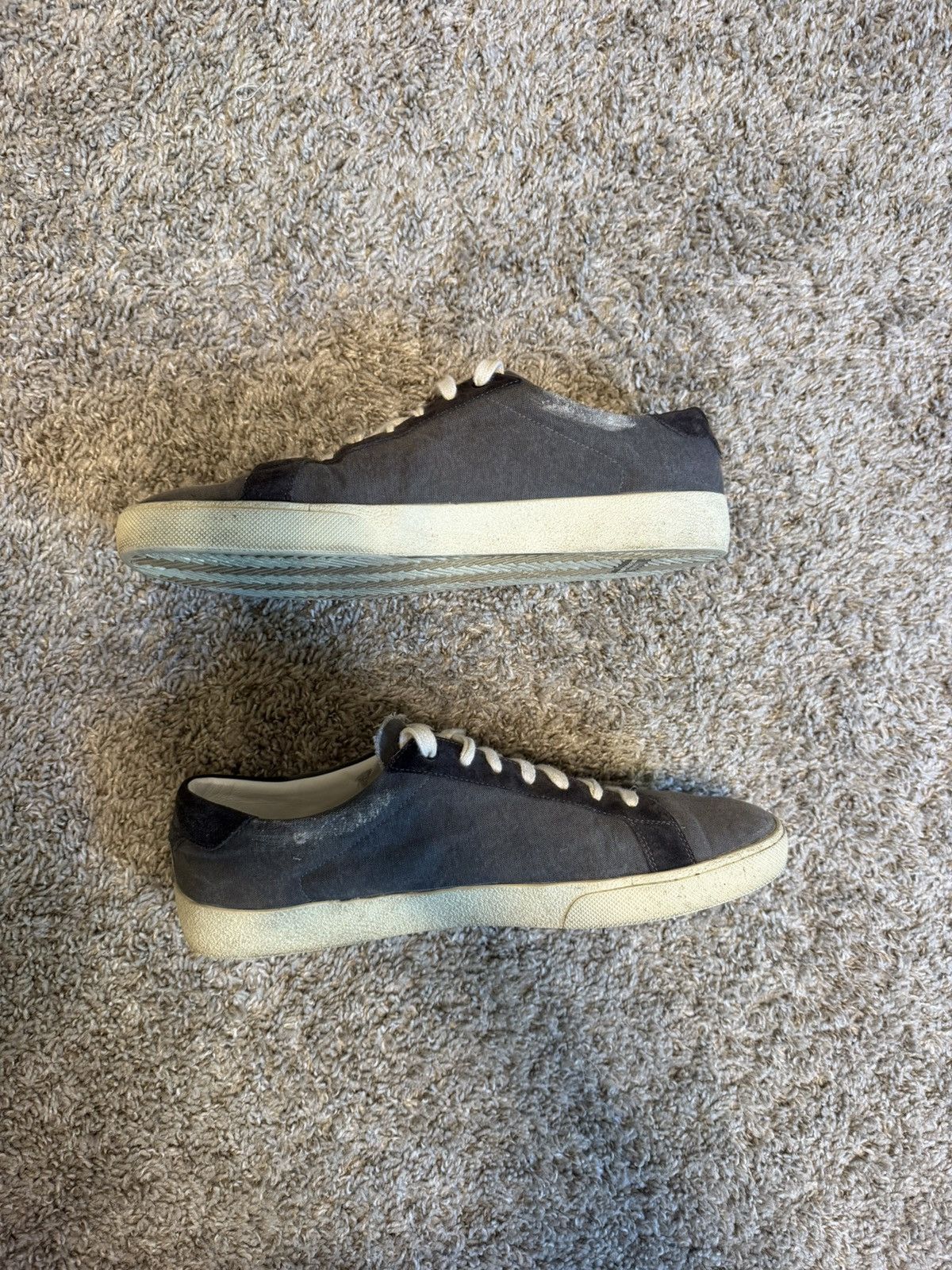 Yves Saint Laurent Saint Laurent SL/06 Distressed Court Classic Grey Size US 14 / EU 47 - 2 Thumbnail