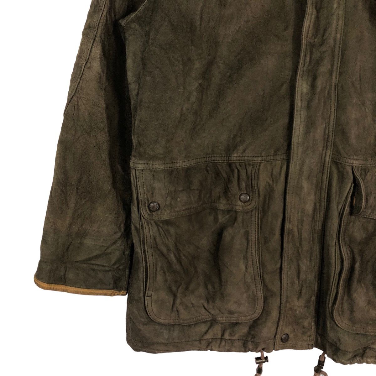 Timberland 🔥Vintage Genuine Leather Jacket Biker Timberland Bondage Size US S / EU 44-46 / 1 - 4 Thumbnail