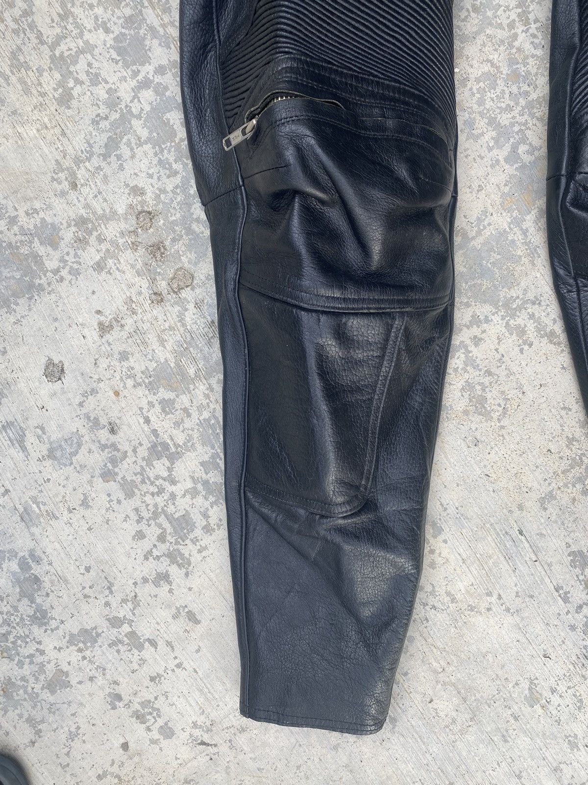 Japanese Brand × Leather Cow Leather Motorcycle Pants Size US 29 - 5 Thumbnail