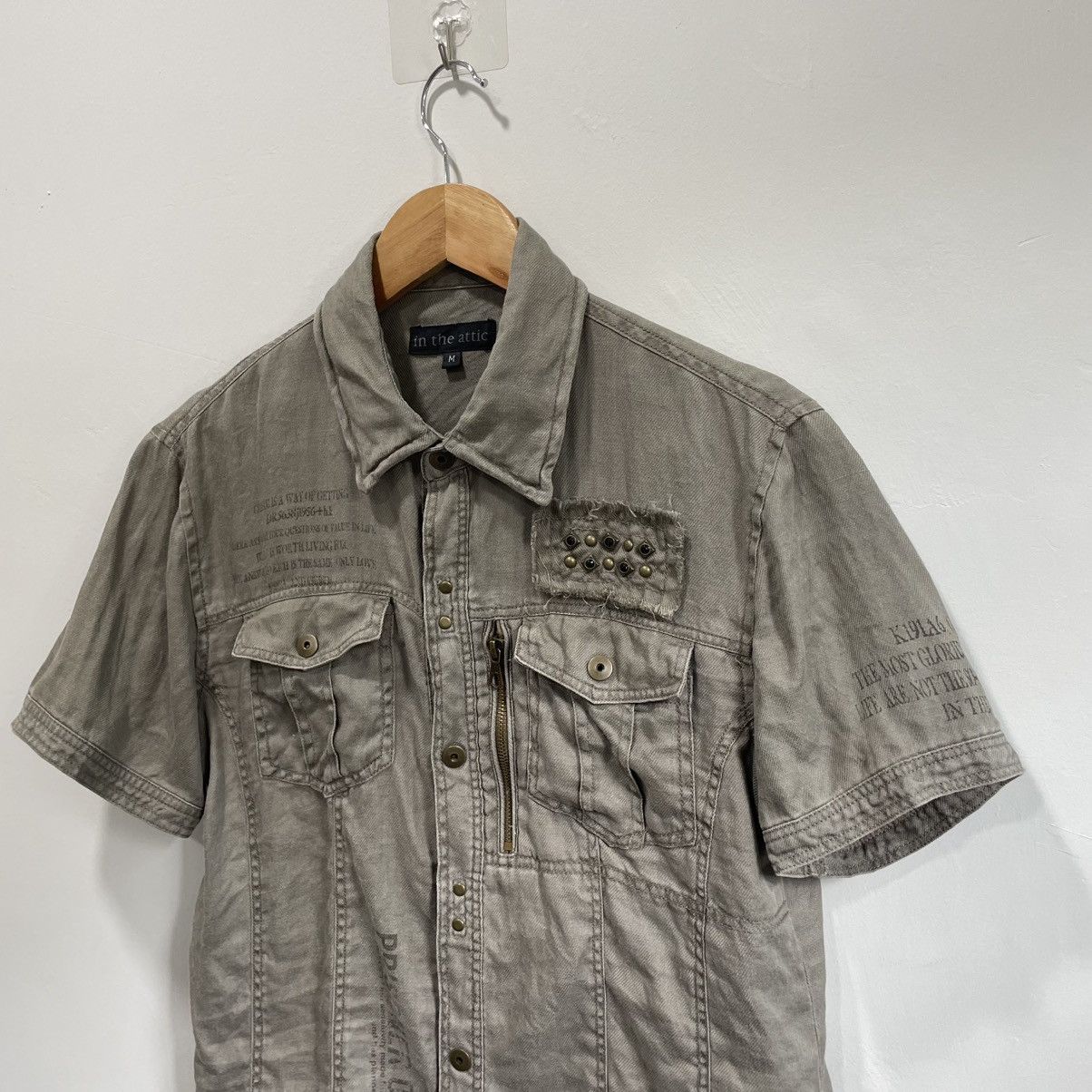 If Six Was Nine 🔥Y2K Archived In The Attic Shirt Red Acid Zipper Lgb Style Size US M / EU 48-50 / 2 - 2 Thumbnail