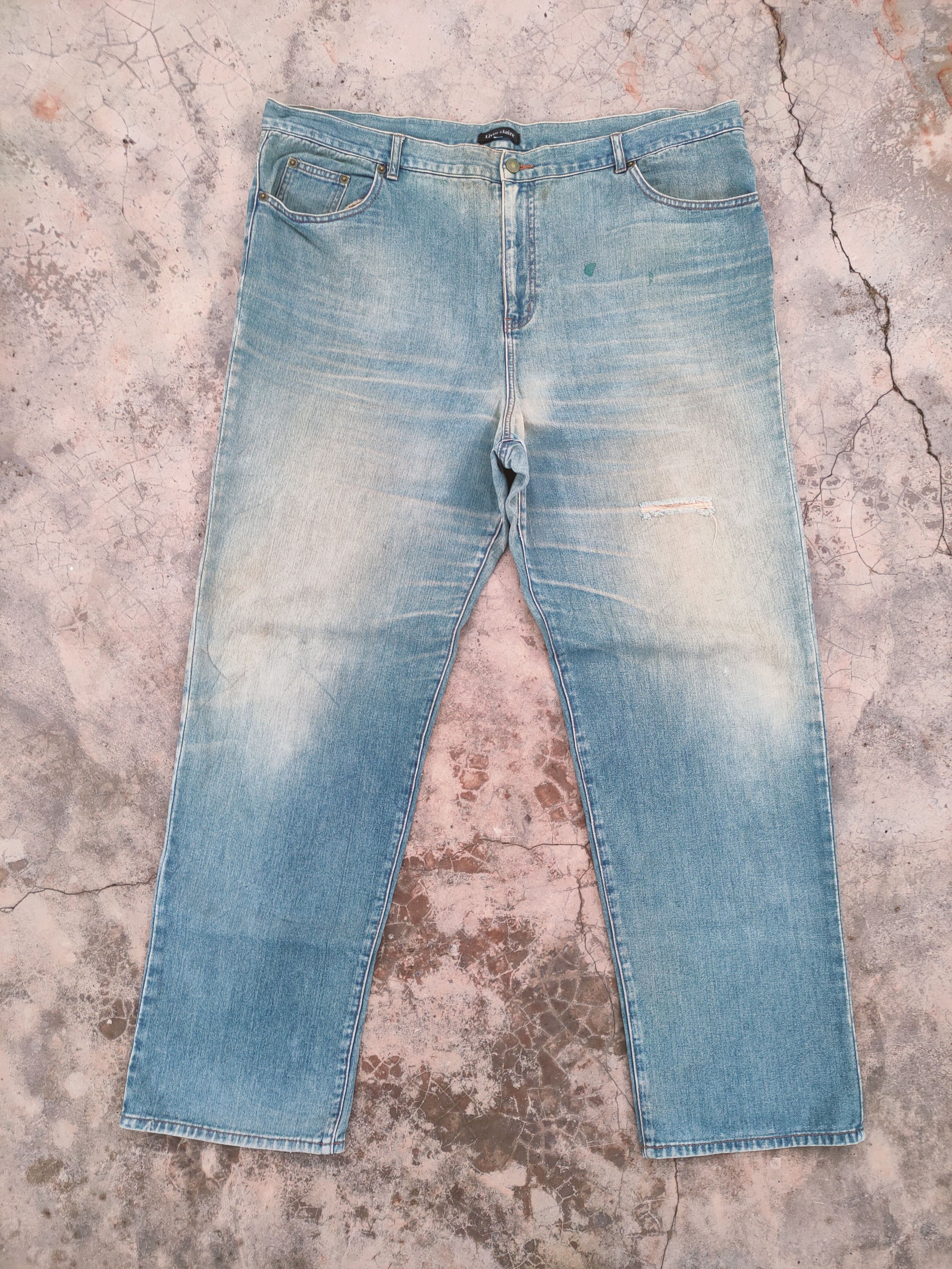 Japanese Brand VINTAGE JAPANESE RUSTY FADED RIPPED JEANS DENIM PANTS Size US 44 / EU 60 - 1 Thumbnail