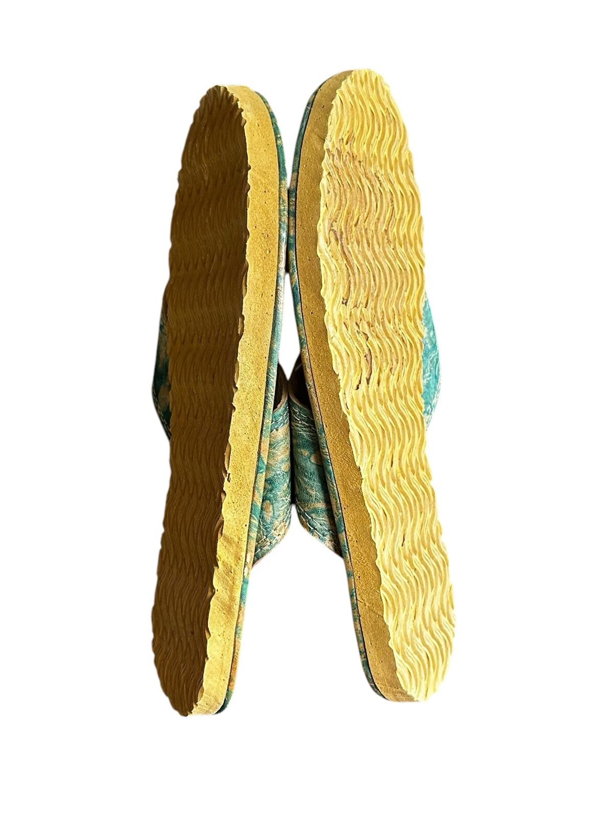 Designer Handcrafted Leather Flip Flops with Shell Detail Size US 6 / IT 36 - 5 Thumbnail