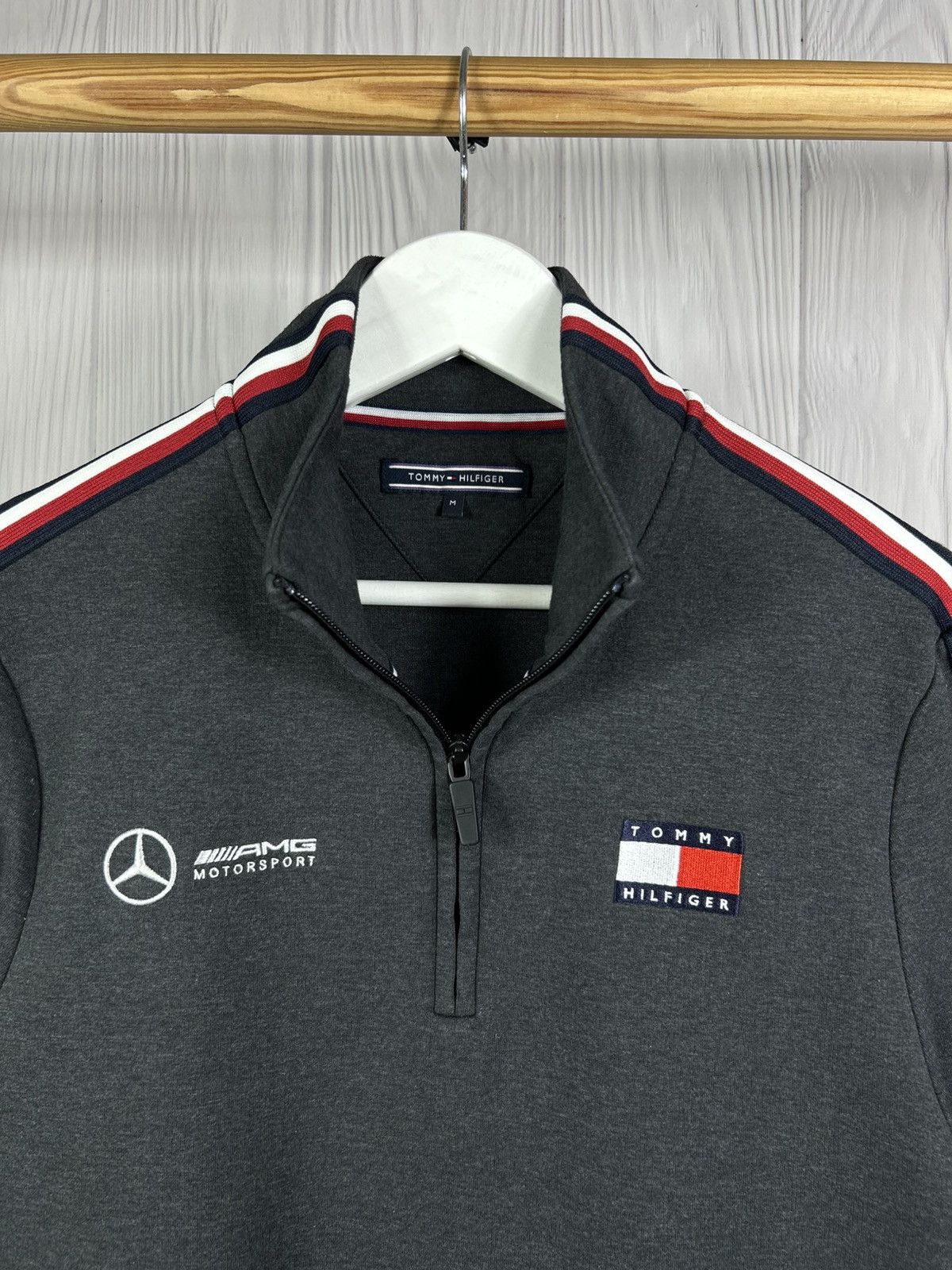 Tommy Hilfiger Tommy Hilfiger Mercedes Benz AMG Petronas 1/3 Zip Sweatshirt Size US M / EU 48-50 / 2 - 5 Thumbnail
