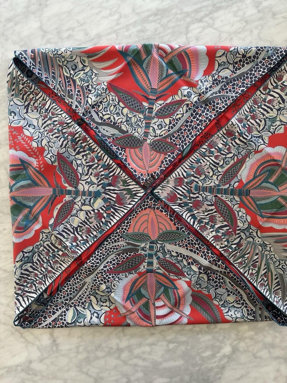Hermes Hermes 90 Silk Scarf Flowers of South Africa Size ONE SIZE - 5 Thumbnail