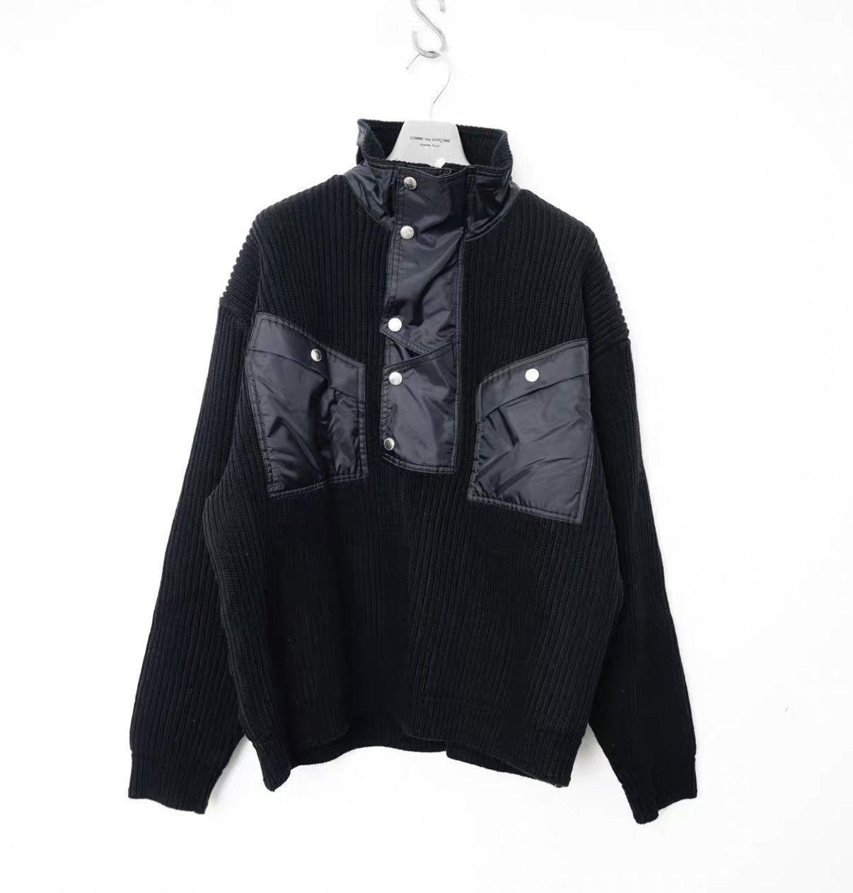 Iroquois Japan Iroquois Knit Panel Collar Wool Sweater Size US M / EU 48-50 / 2 - 2 Thumbnail