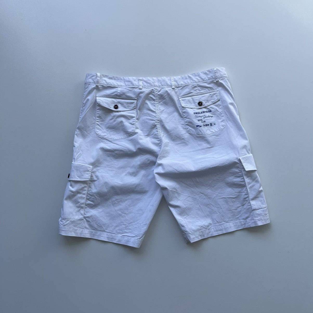 Paul & Shark Paul & Shark Yachting Royal Cotton Cargo Shorts White Size US 42 / EU 58 - 3 Thumbnail