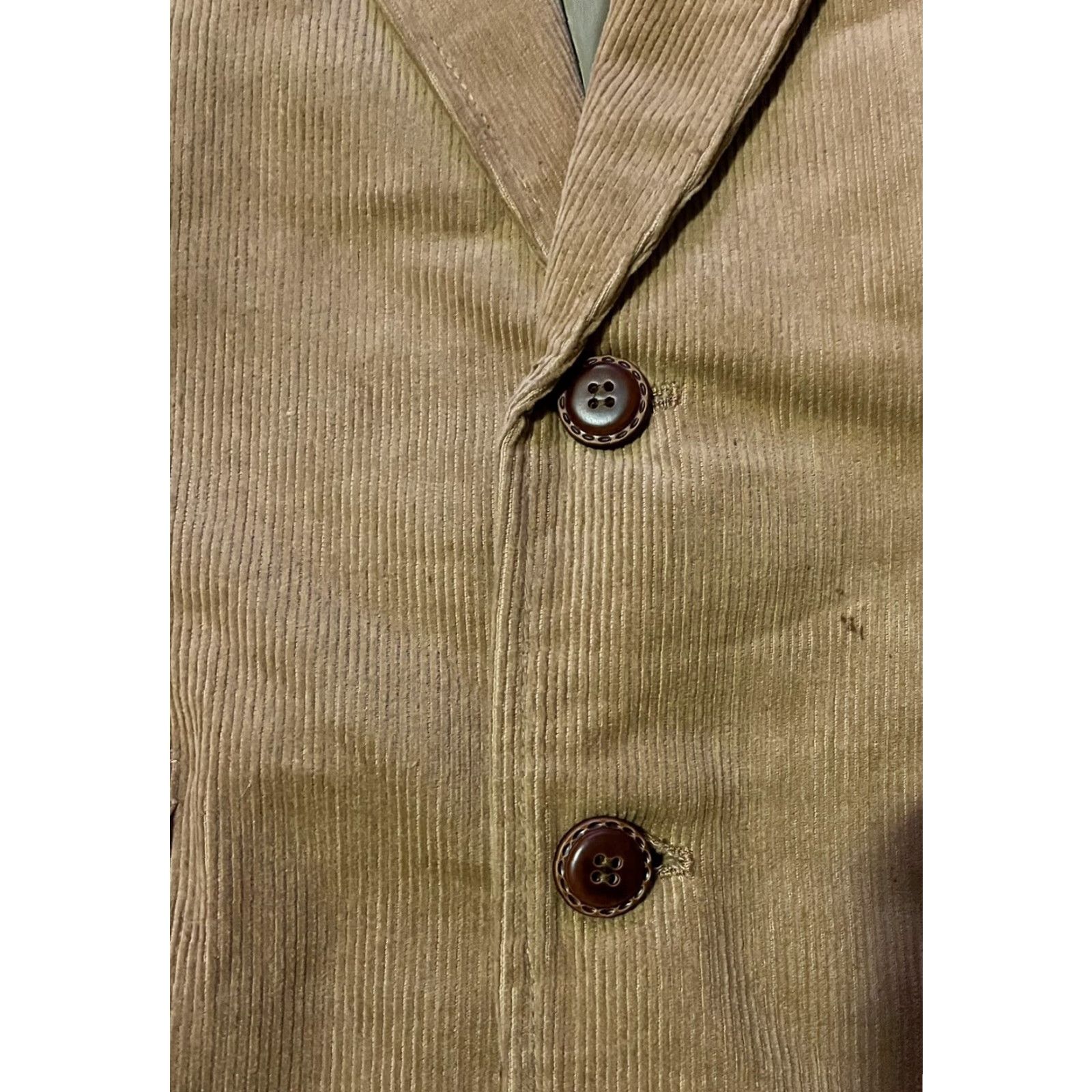Vintage VINTAGE Envoy Corduroy Blazer Mens Large 38 Brown 70s Jacket Size 38R - 3 Thumbnail
